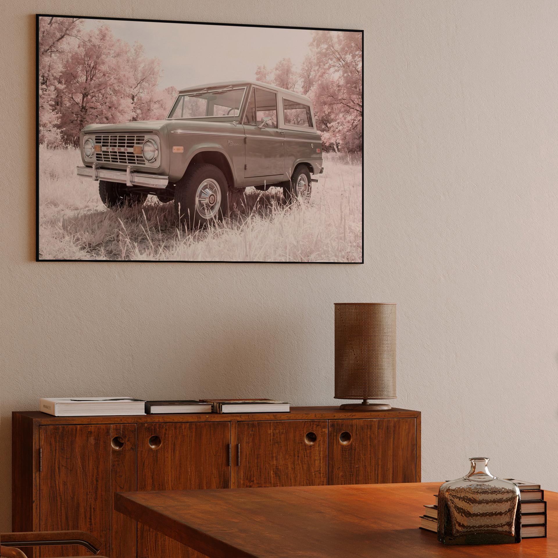 Infrared Bronco: A Dream in Sage and Pink