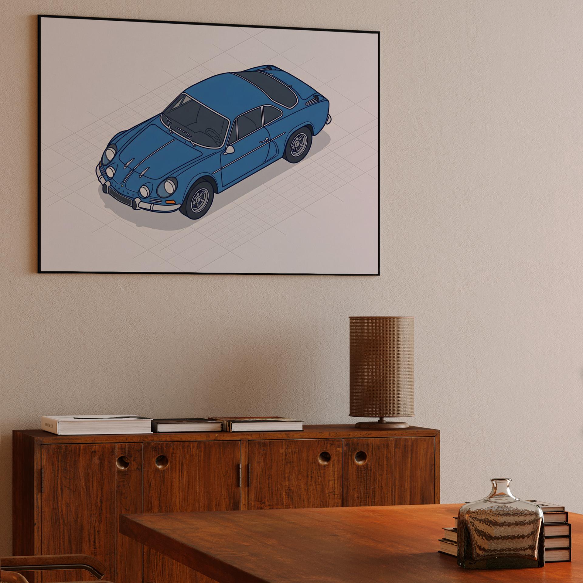 Alpine A110 Isometric Illustration