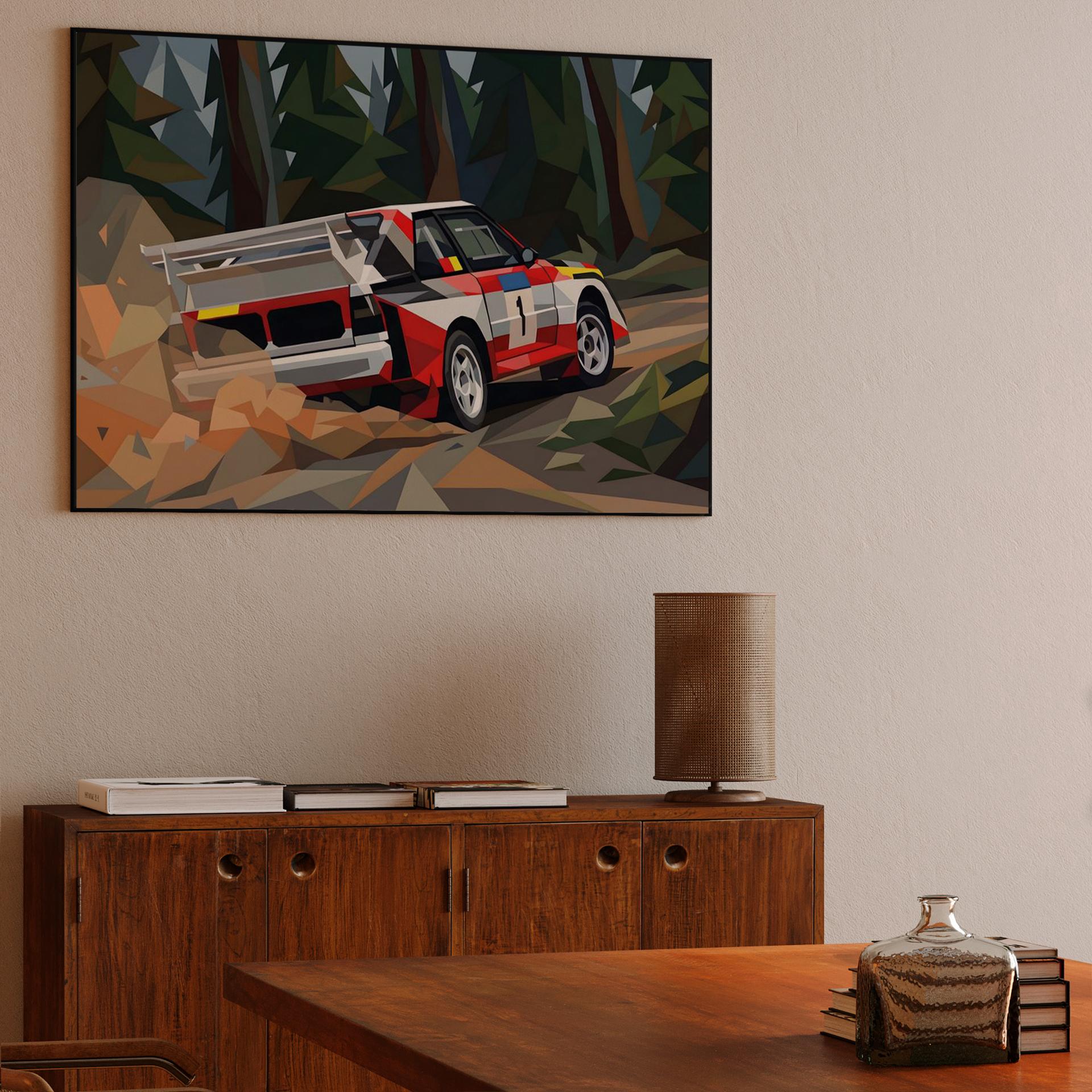 Audi Quattro S1: Low Poly Forest Rally