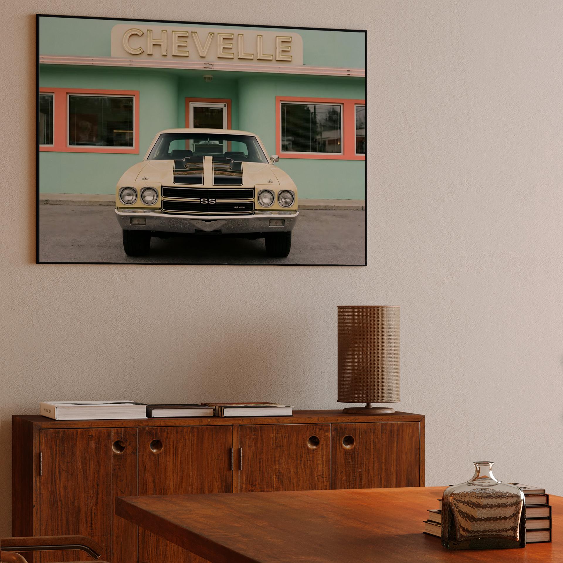 Retro Chevelle: A Study in Teal and Cream