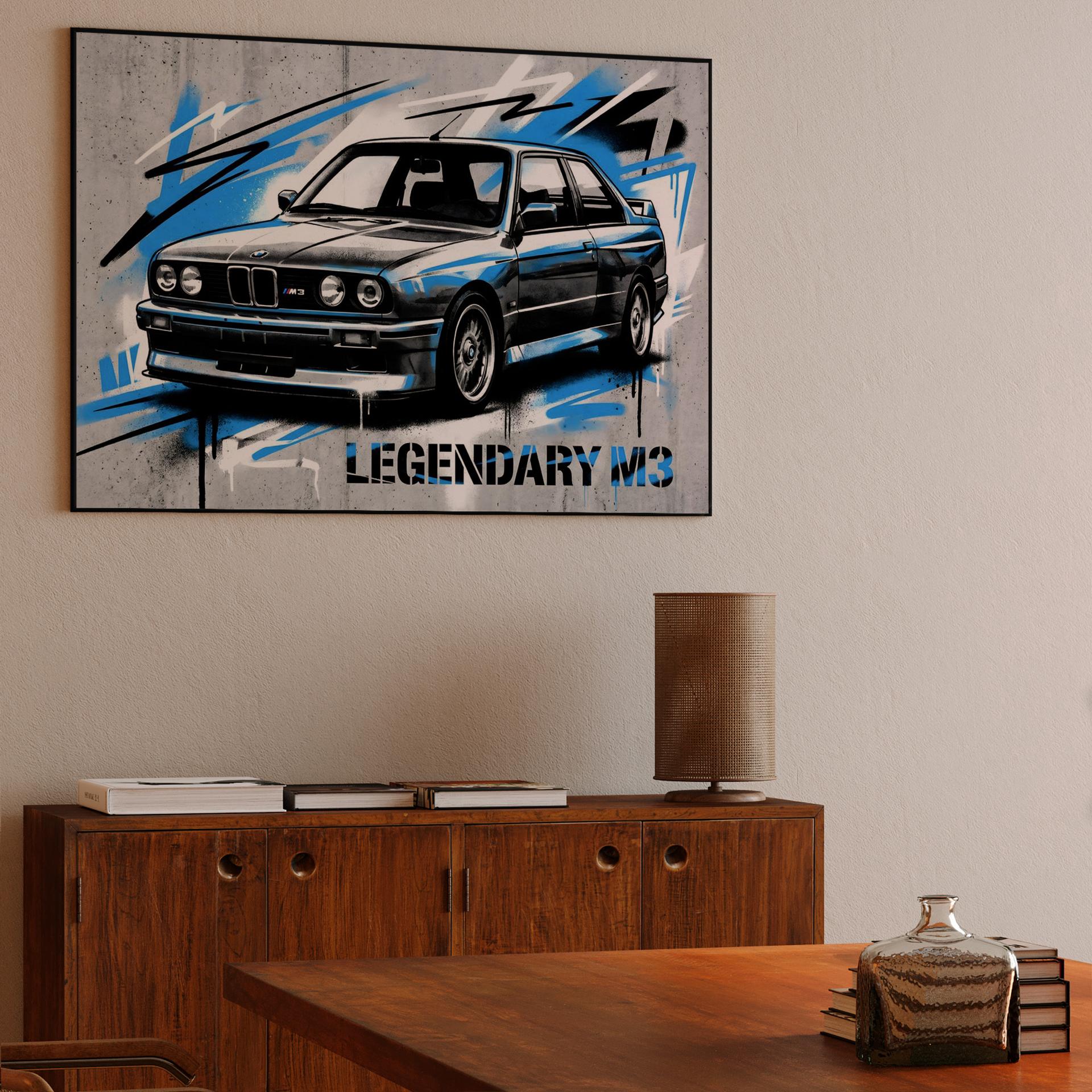 BMW E30 M3: Legendary Urban Street Art Mural