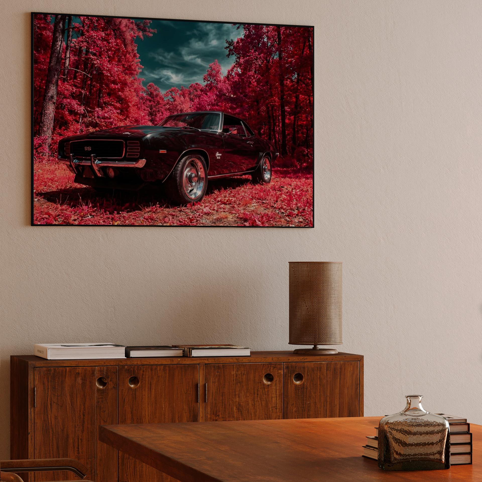 Infrared Muscle: 1969 Camaro SS in Crimson Forest