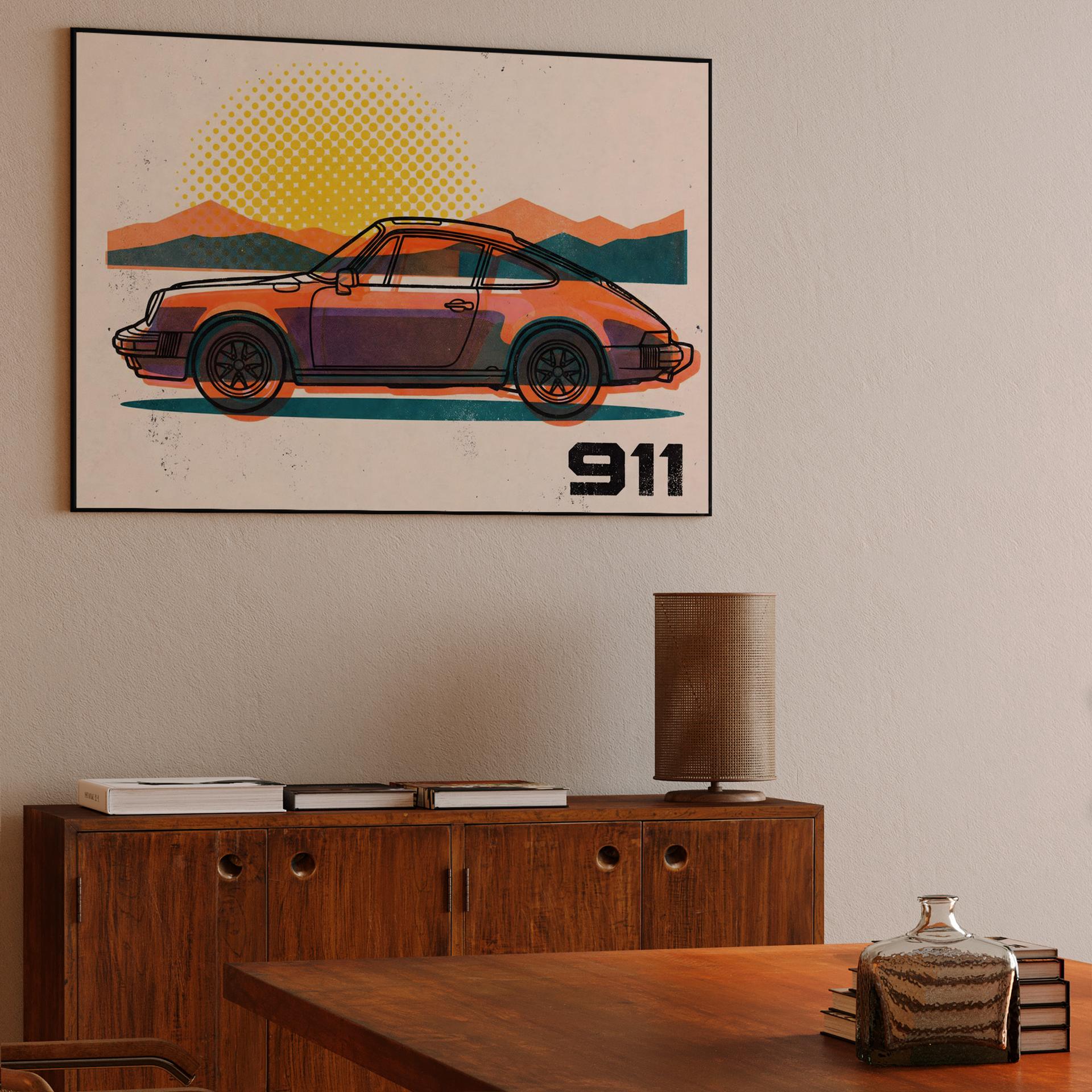Classic Porsche 911 Retro Horizon