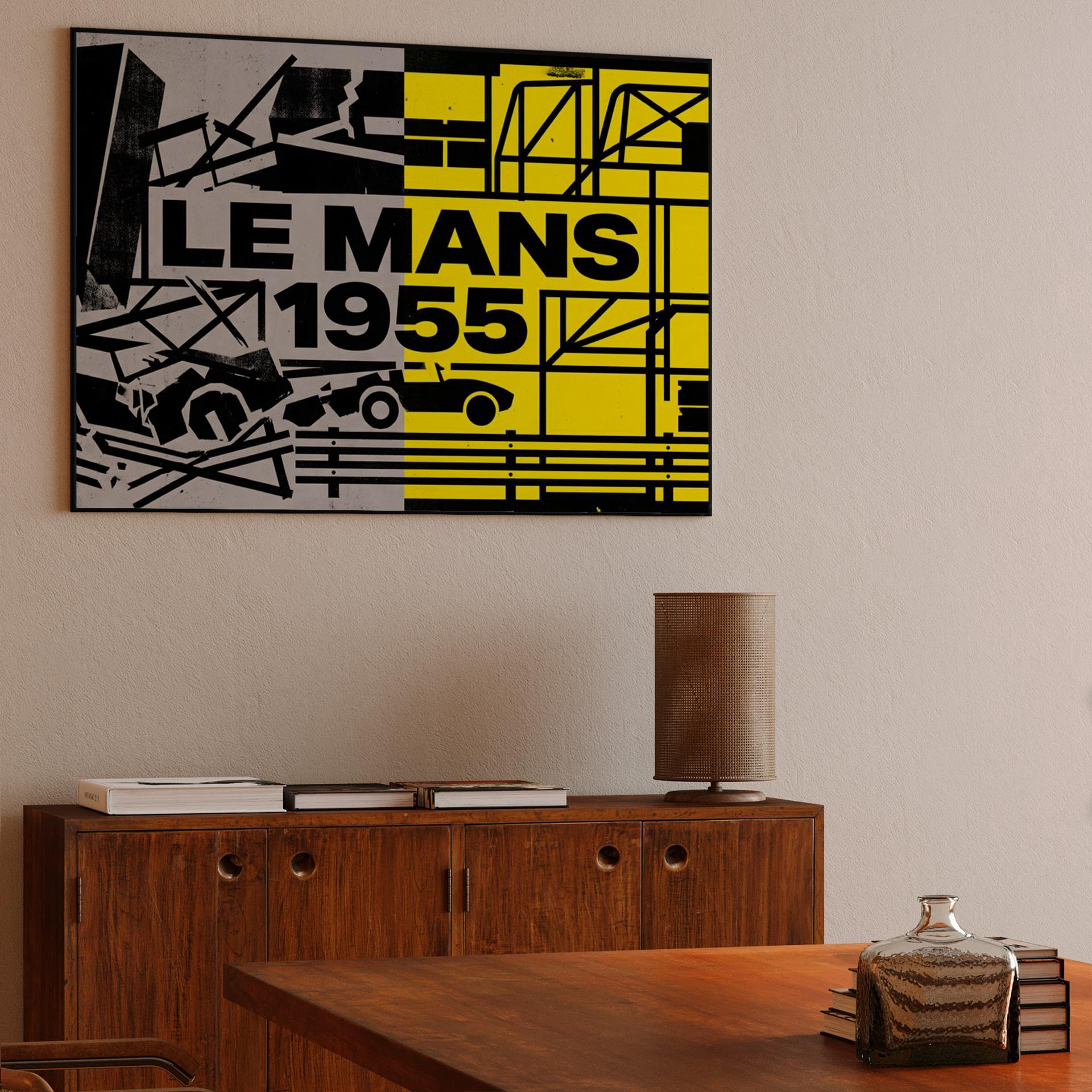 Le Mans 1955: Split Industrial Graphic Tribute