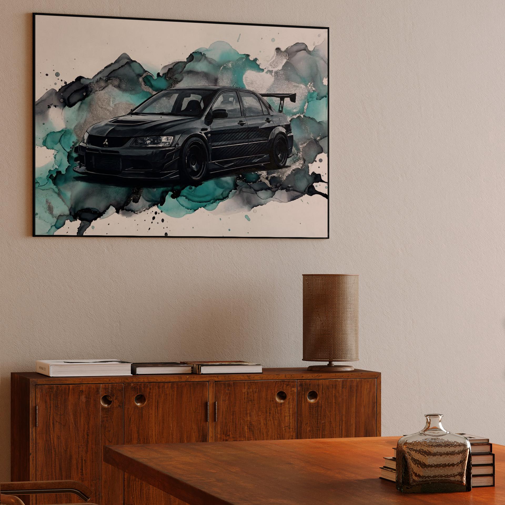 Evolution IX MR: Teal Liquid Motion