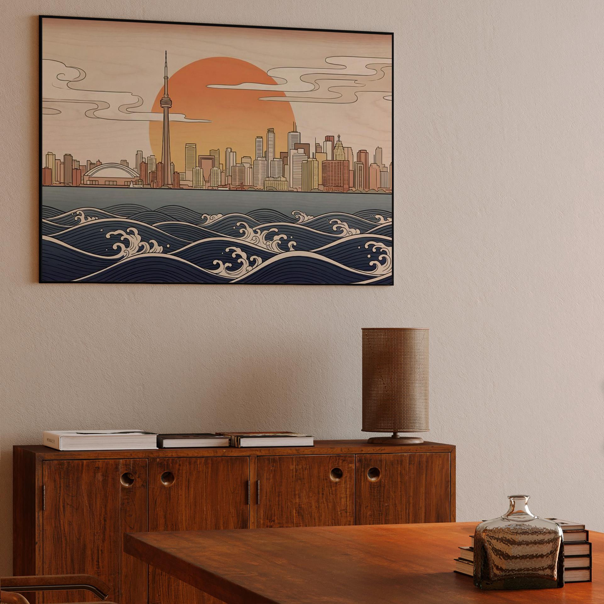 The Great Wave of Toronto: Ukiyo-e Skyline