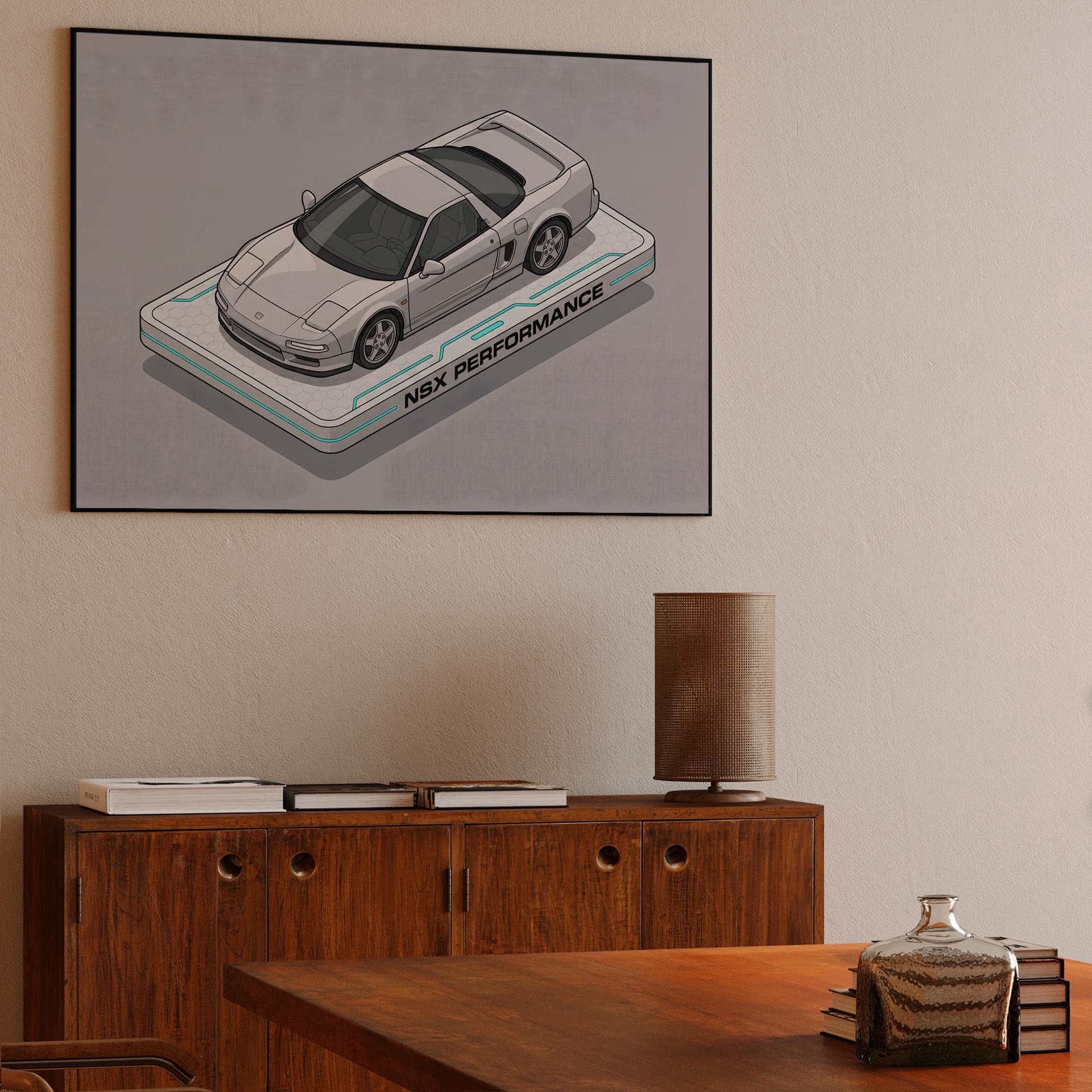 Isometric Honda NSX Performance Display