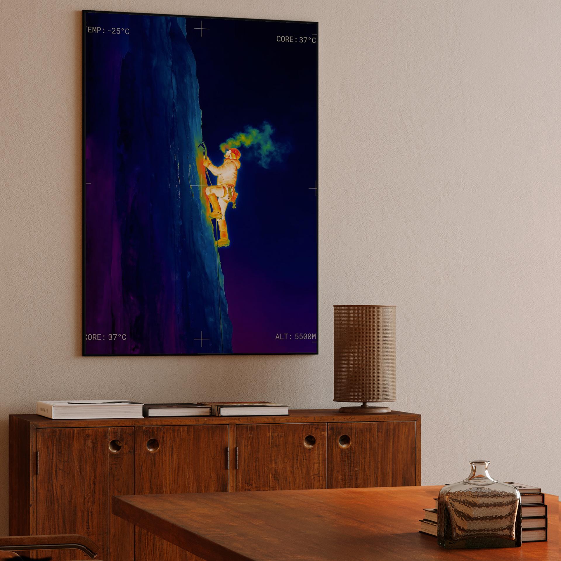 Core Heat: Extreme Altitude Ice Climbing Thermal Scan