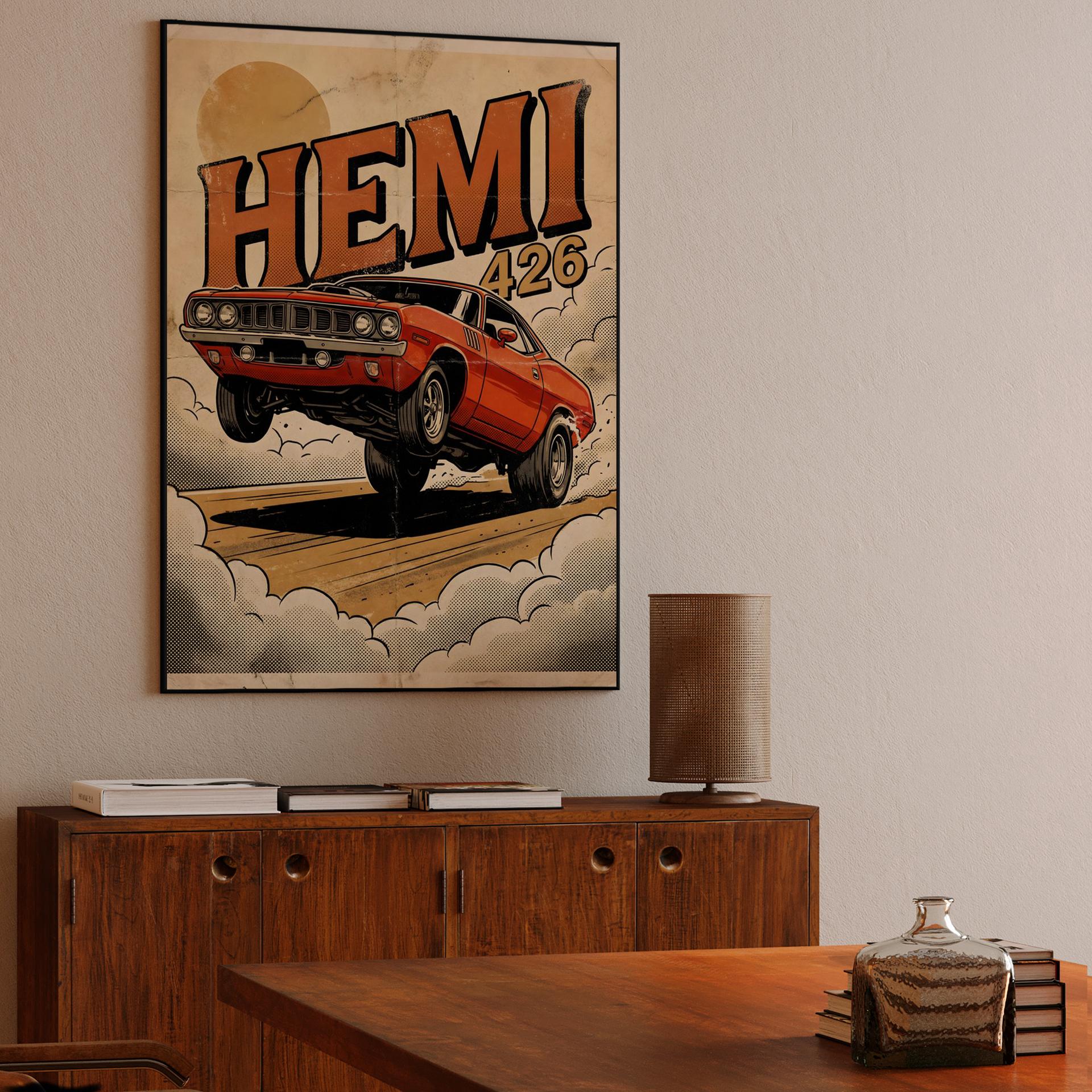 Plymouth Cuda 426 HEMI Power Wheelie