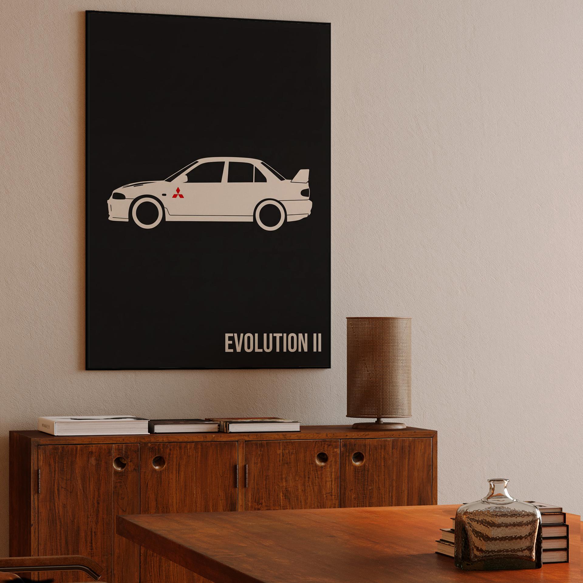 Mitsubishi Lancer Evolution II Minimalist Profile