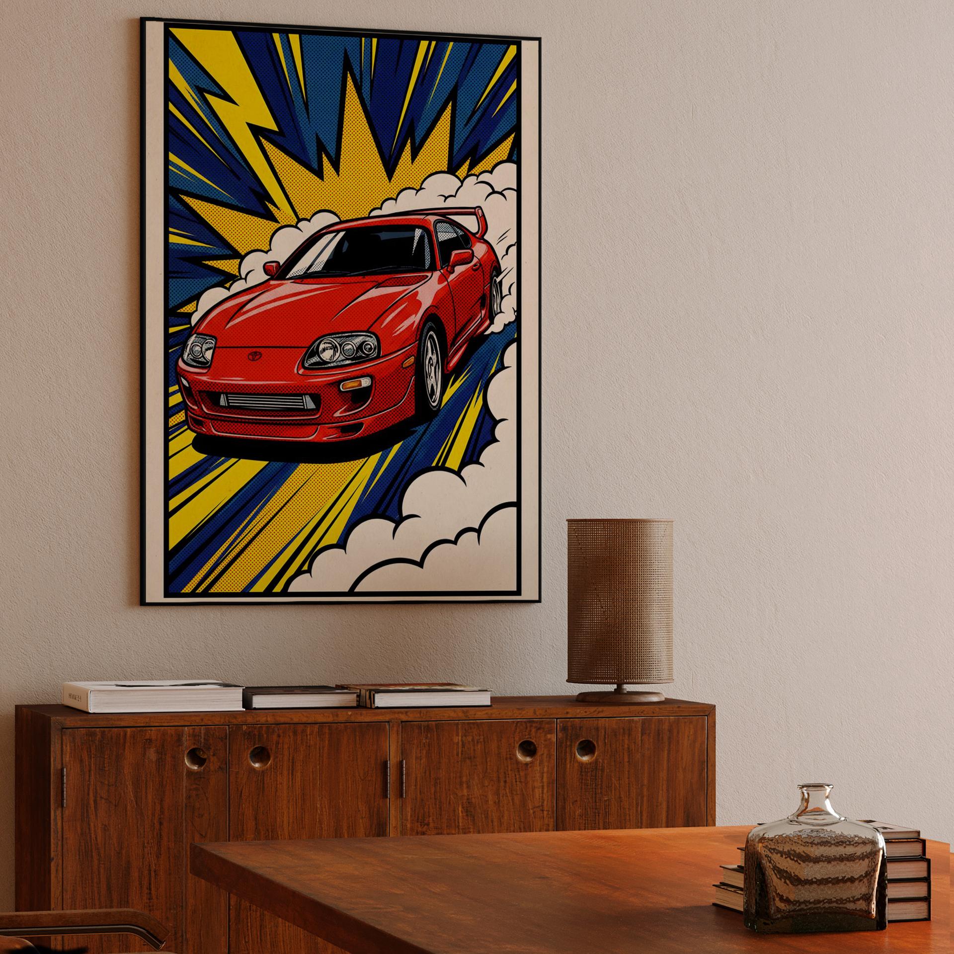 Supra A80 Comic Book Drift