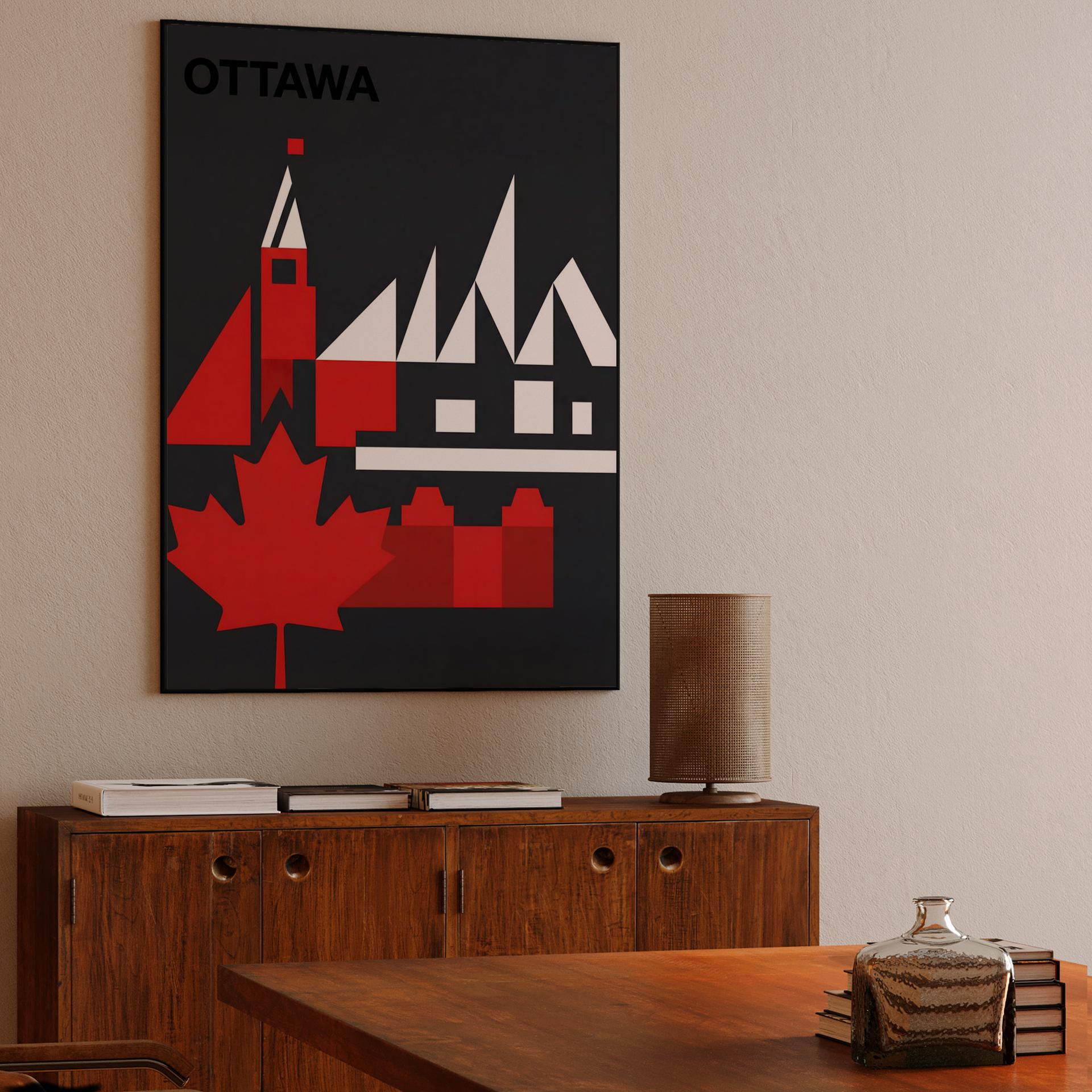 Ottawa Geometric Capital: Parliament Hill & National Gallery