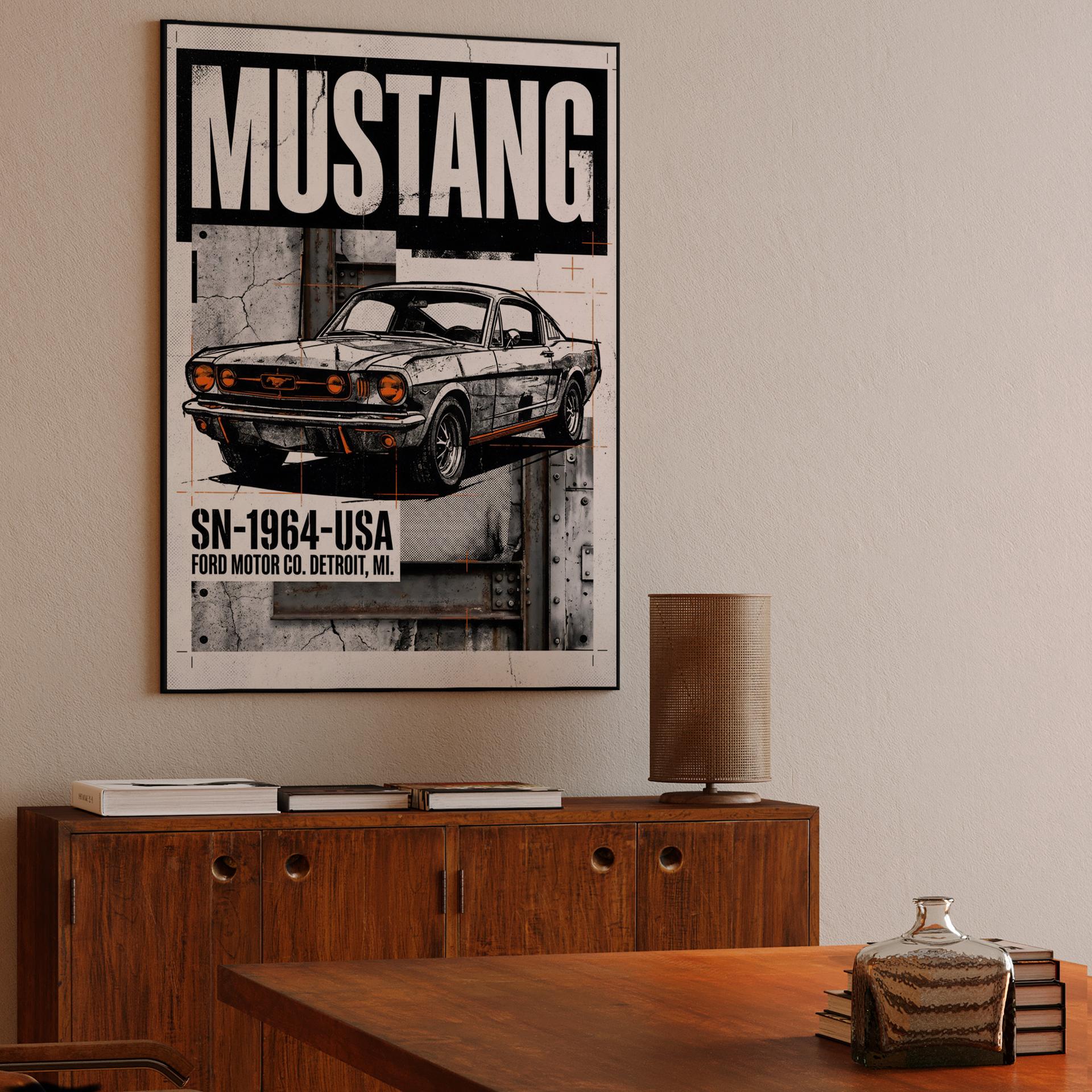 Ford Mustang 1964 Detroit Industrial Collage