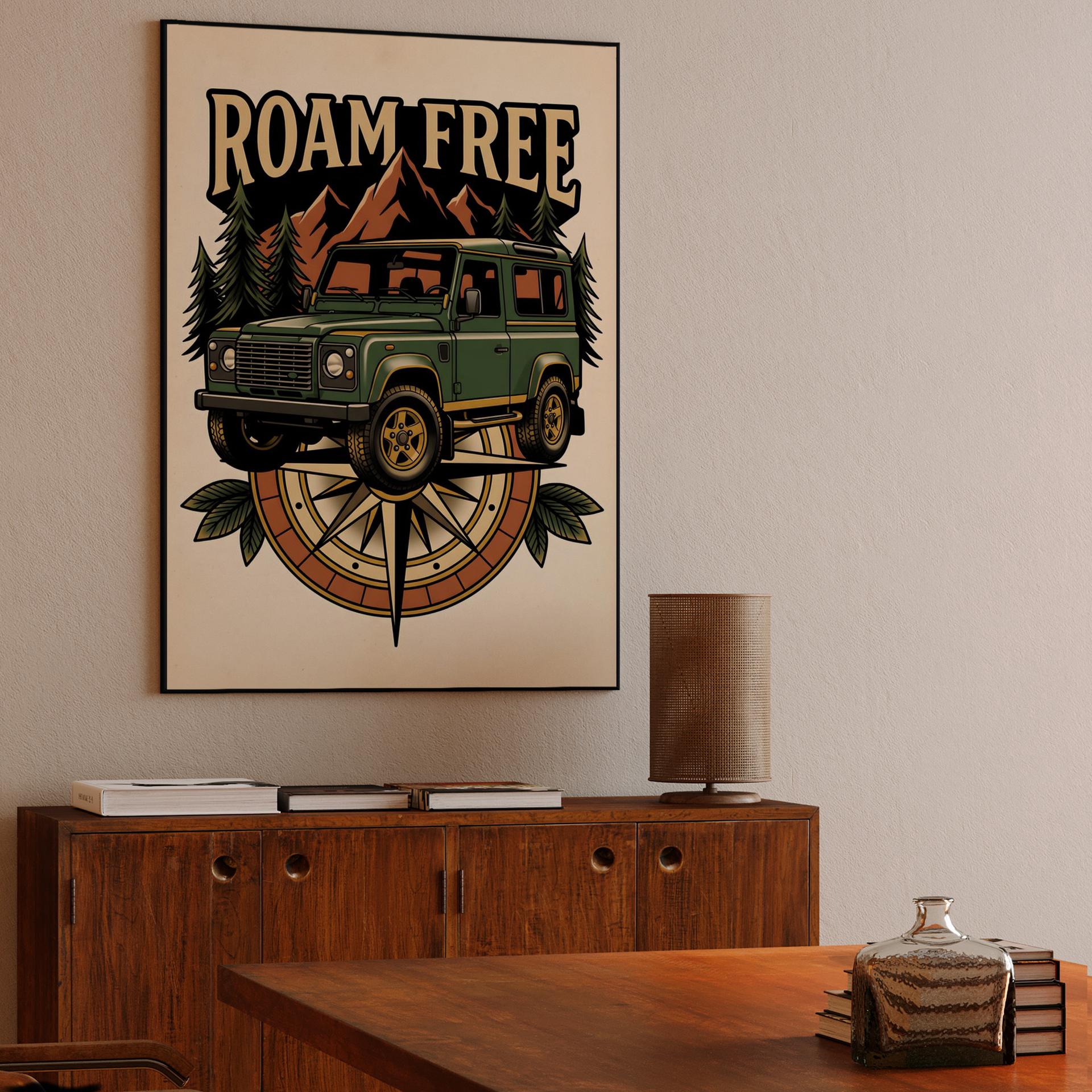 Roam Free Land Rover Defender Adventure Emblem