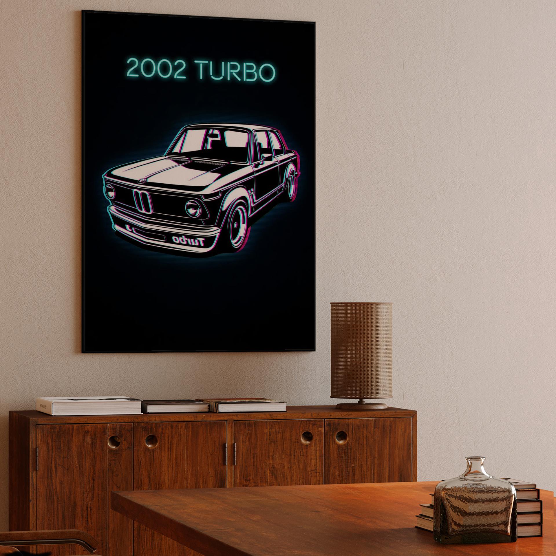 BMW 2002 Turbo Neon Synthwave Edition
