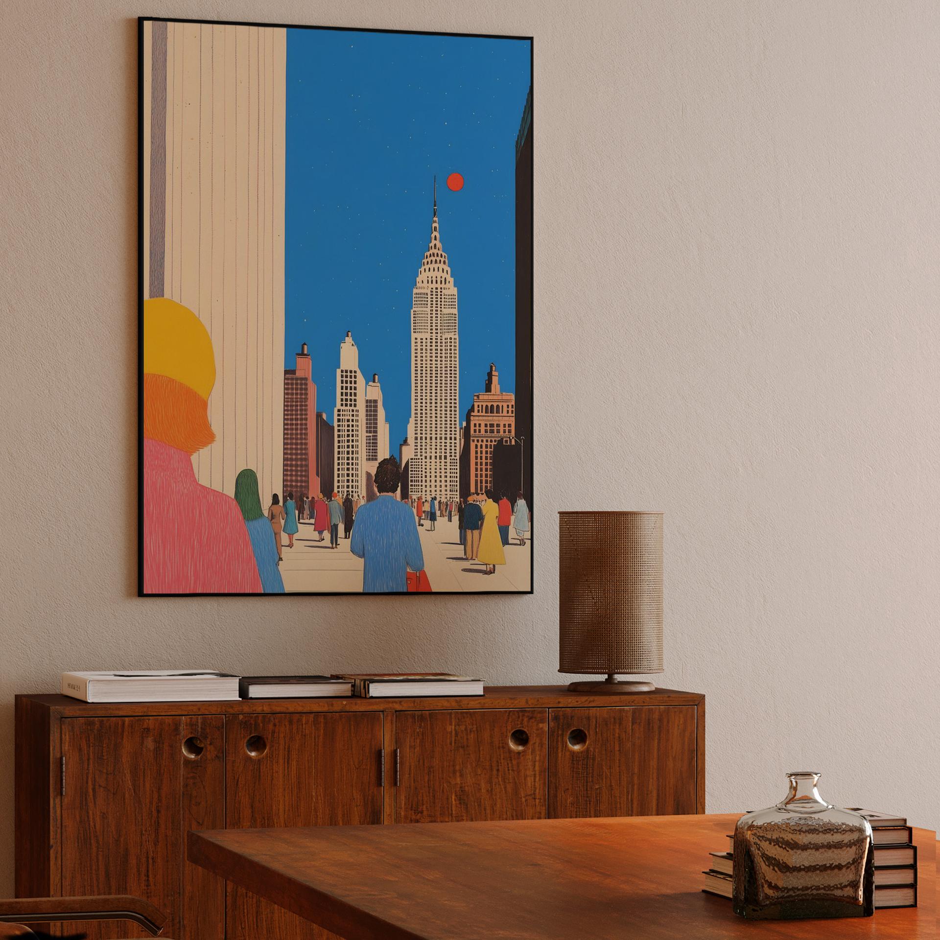 Red Sun Over Manhattan