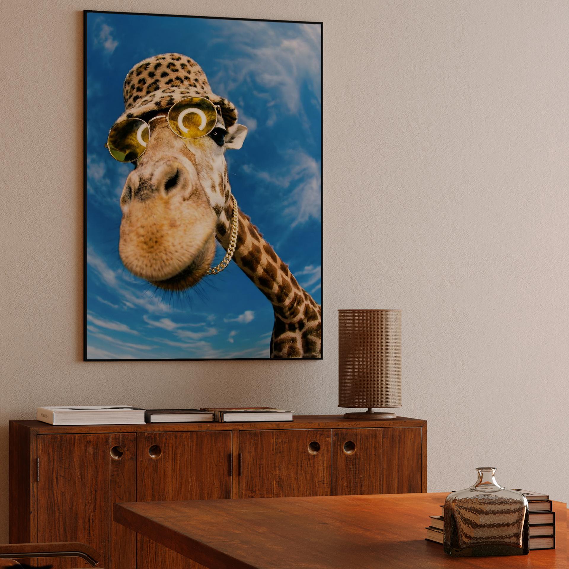 Swag Giraffe Fisheye Portrait