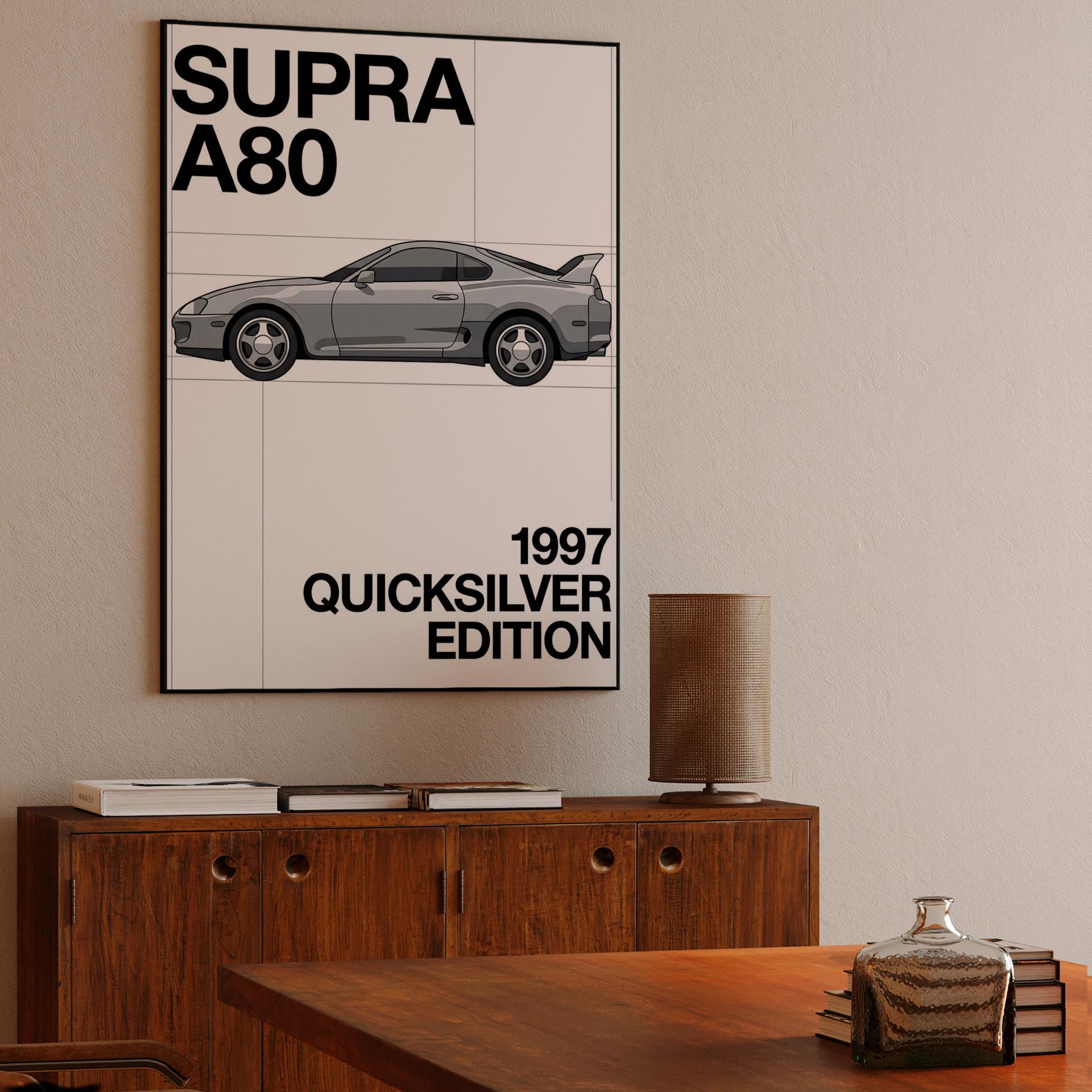 Toyota Supra A80 1997 Quicksilver Edition Graphic Study