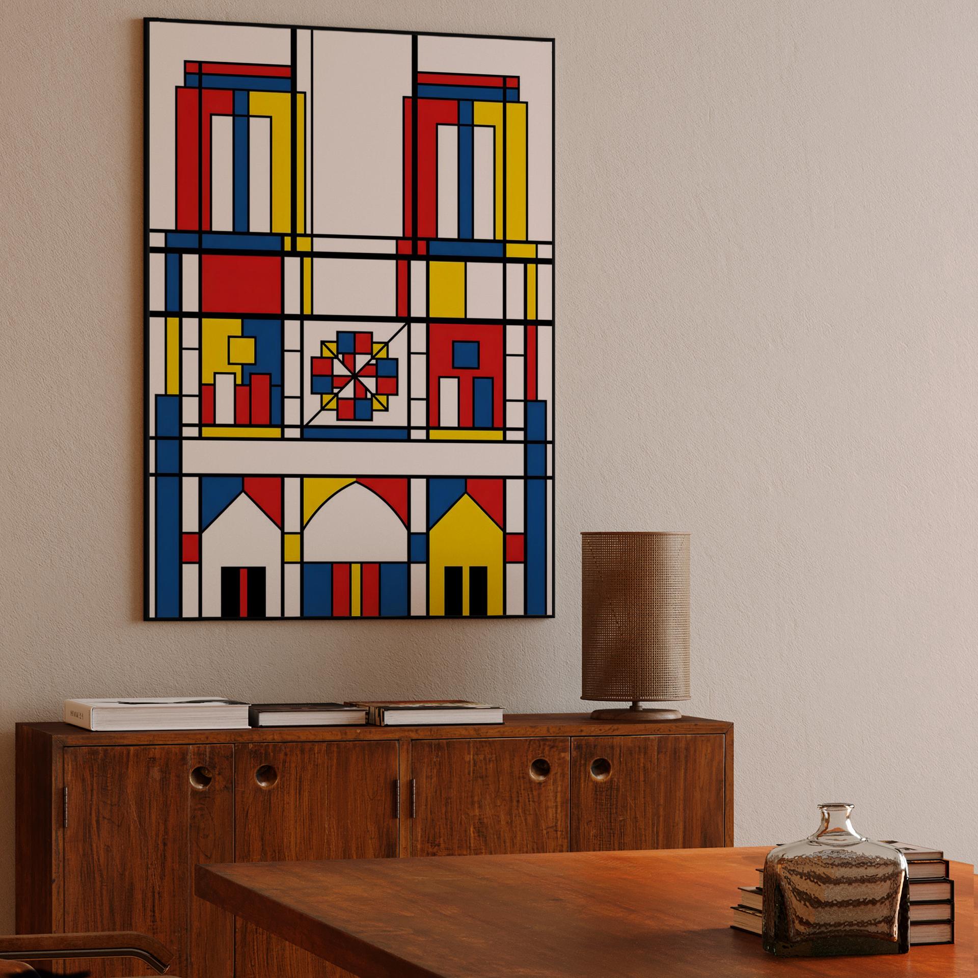 Notre-Dame De Stijl Abstraction