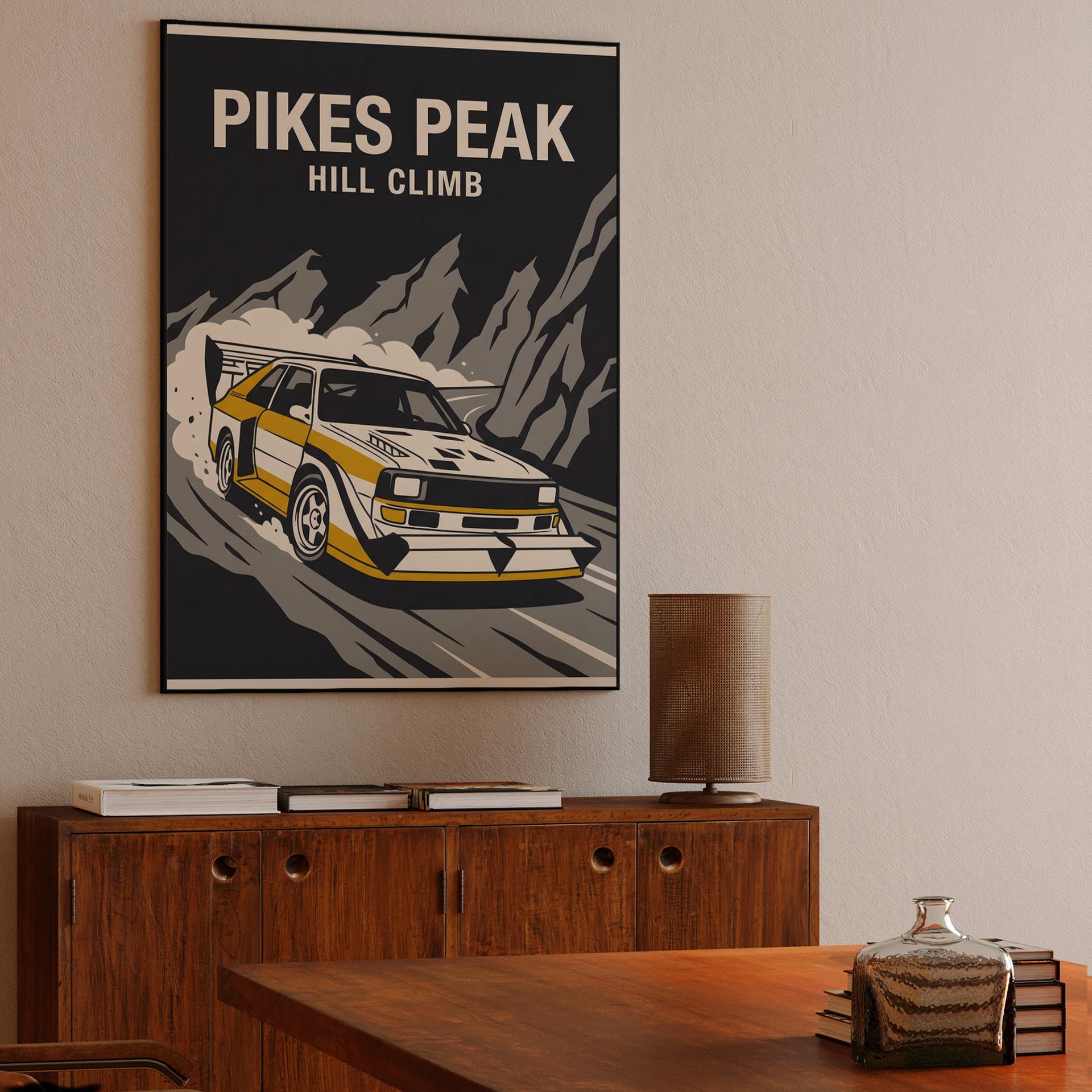 Audi Quattro S1 E2 Pikes Peak Hill Climb Illustration