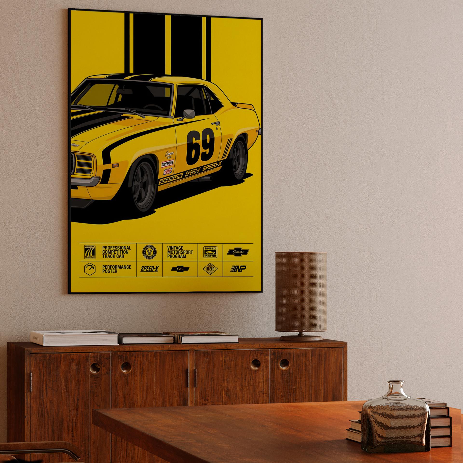 Camaro SS Performance Track Poster