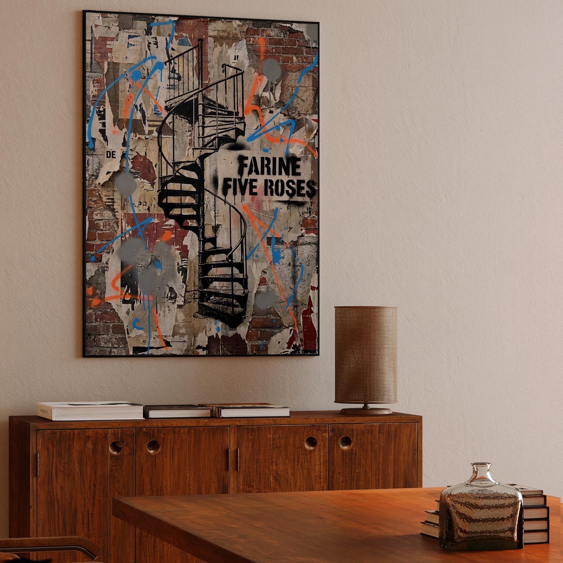 Montreal Industrial Echo: Farine Five Roses Stencil