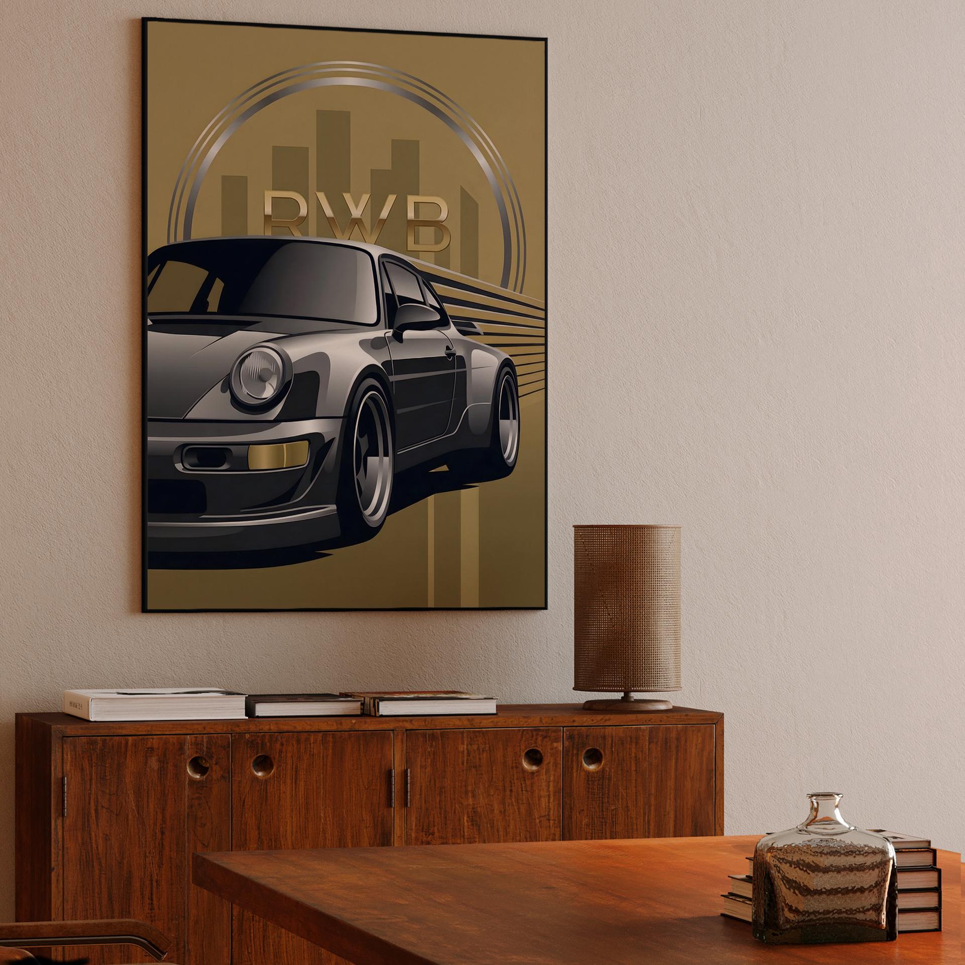 Art Deco RWB 964: Golden Speed