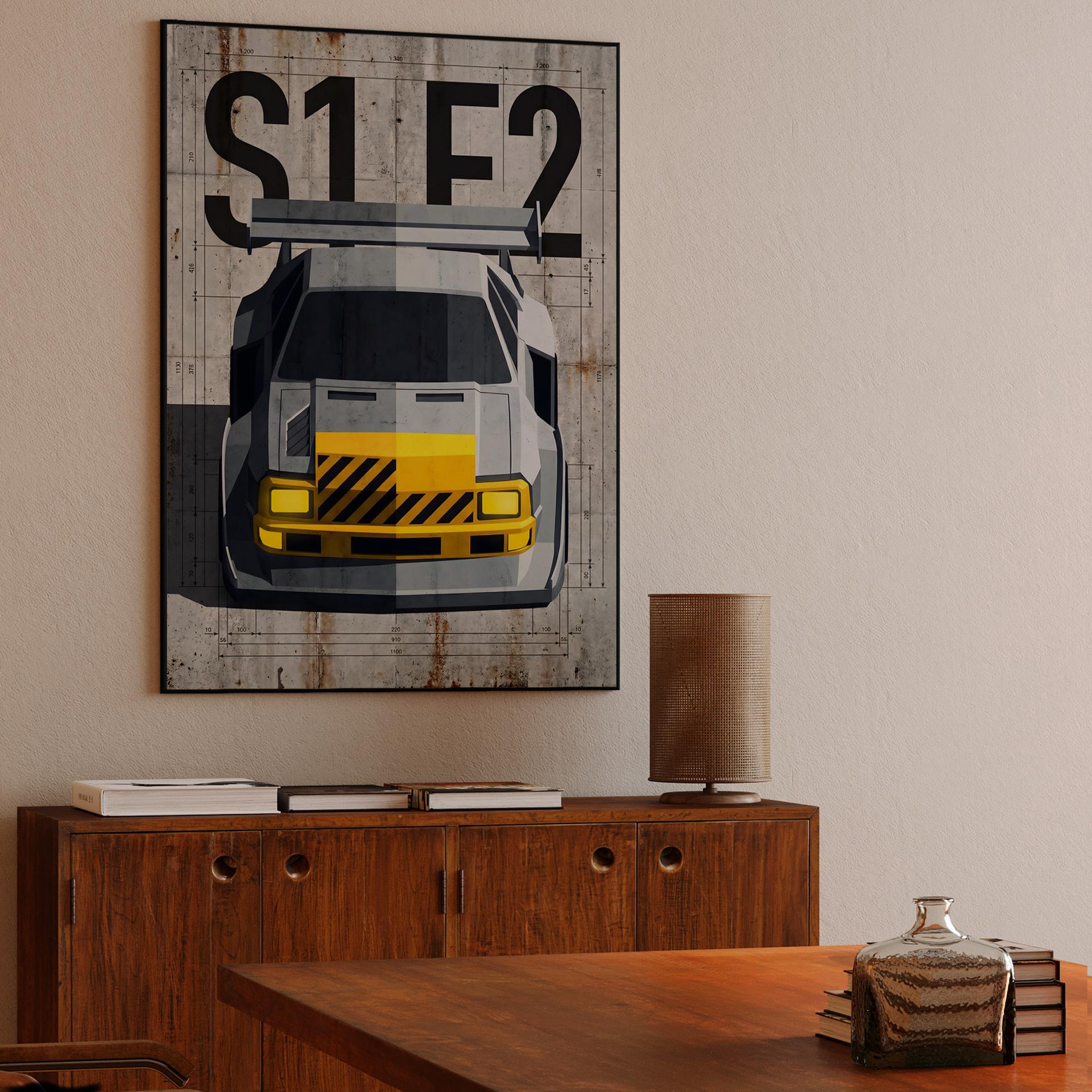 Audi Sport Quattro S1 E2: Concrete Blueprint Frontal