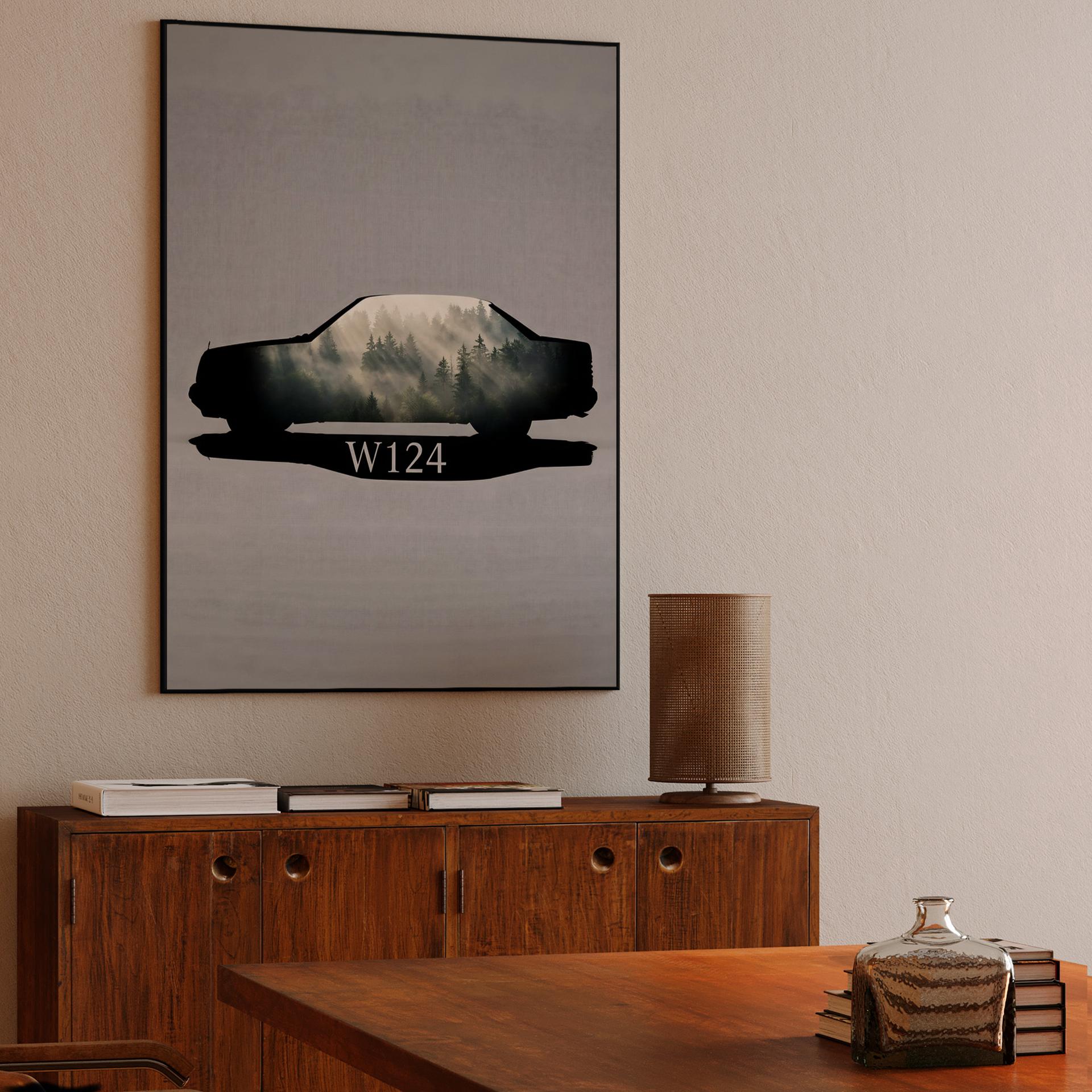 W124 Misty Forest Silhouette