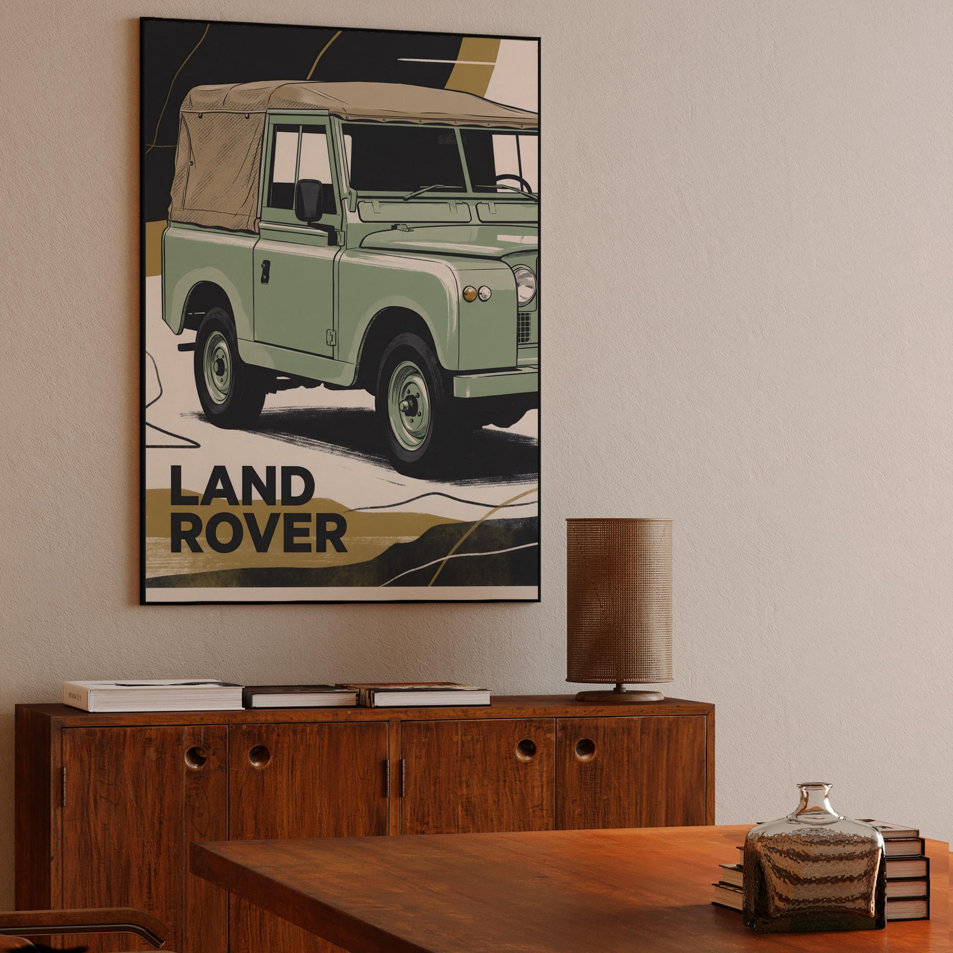 Land Rover Series IIA: Retro Utility Graphic