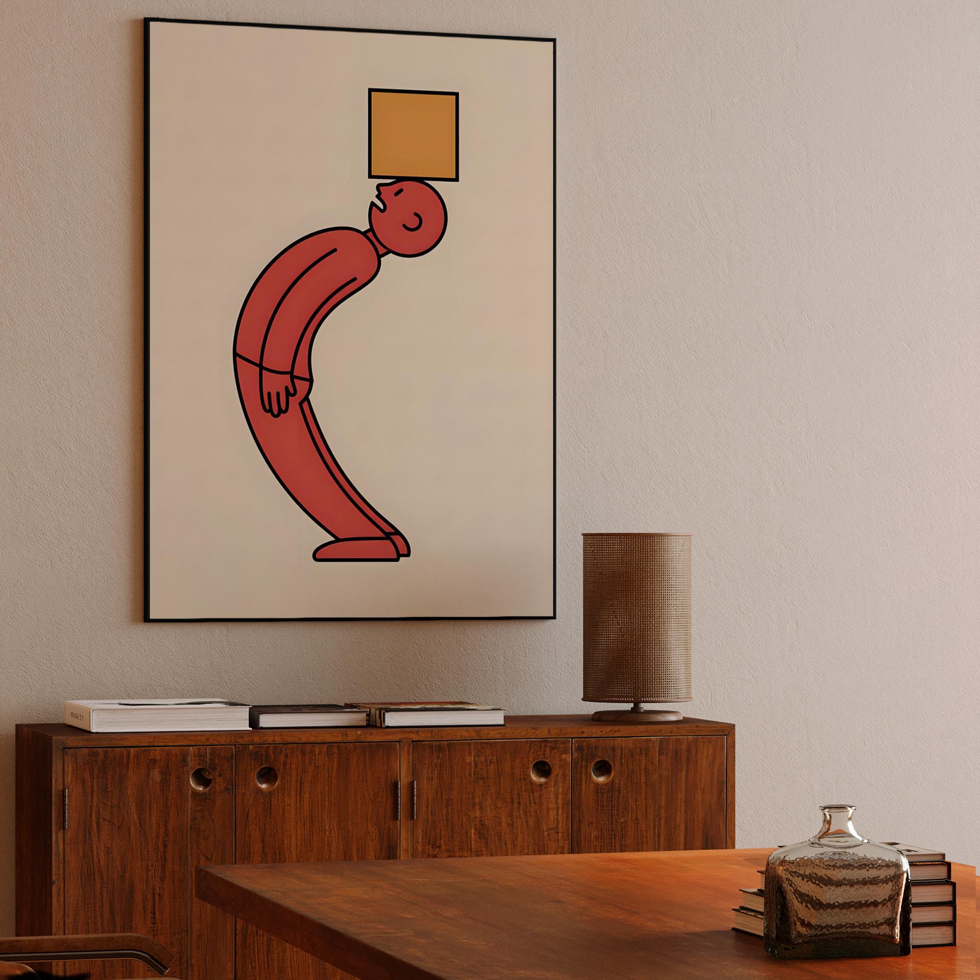 Red Figure Balancing Block