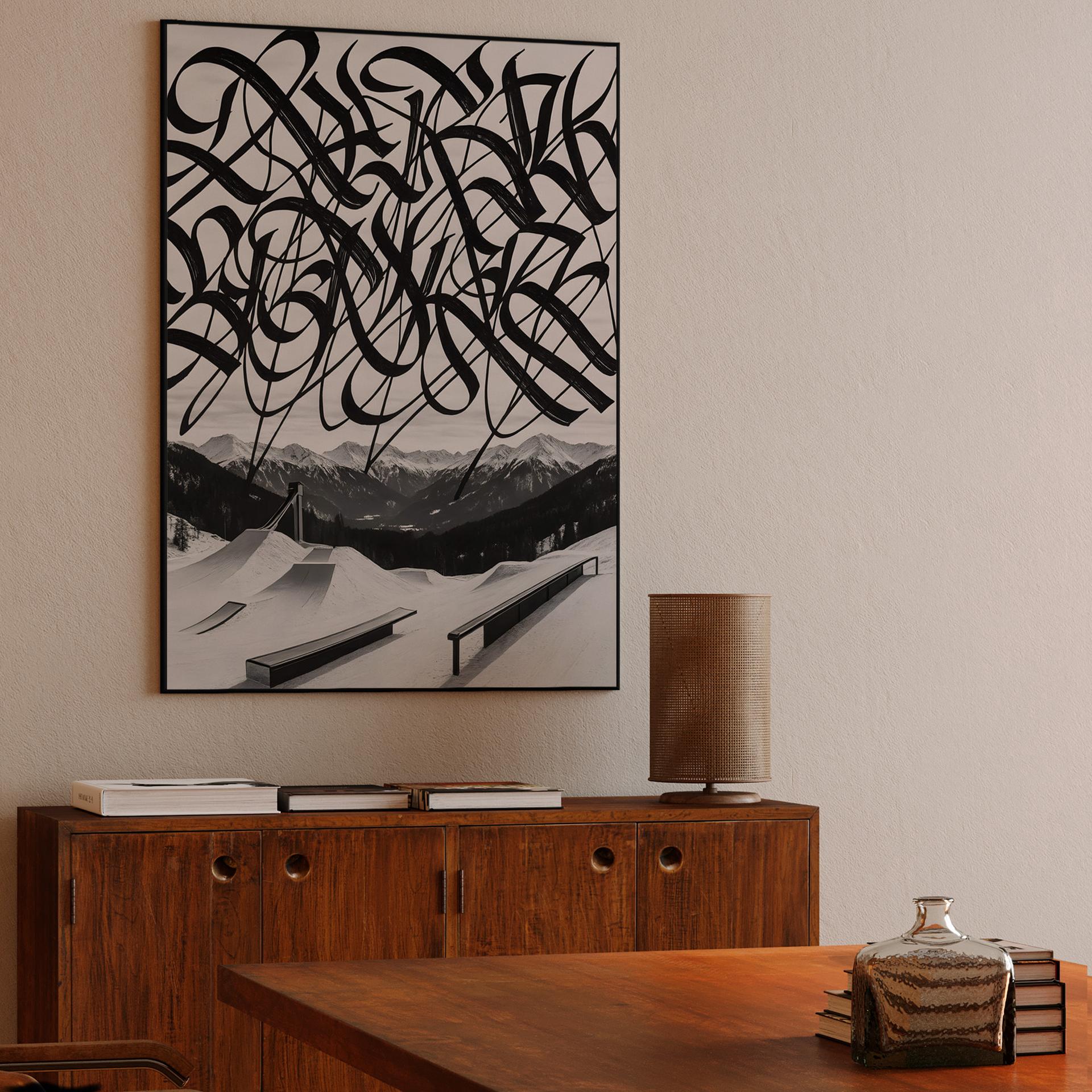 Calligraphic Snow Park