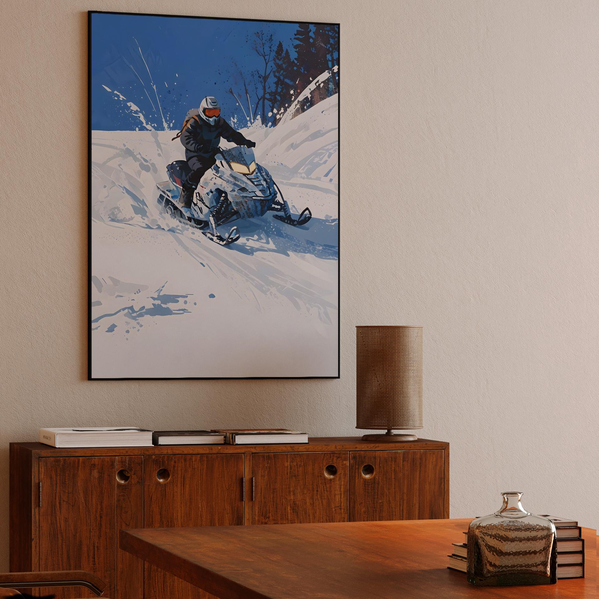 Snowmobile Powder Run