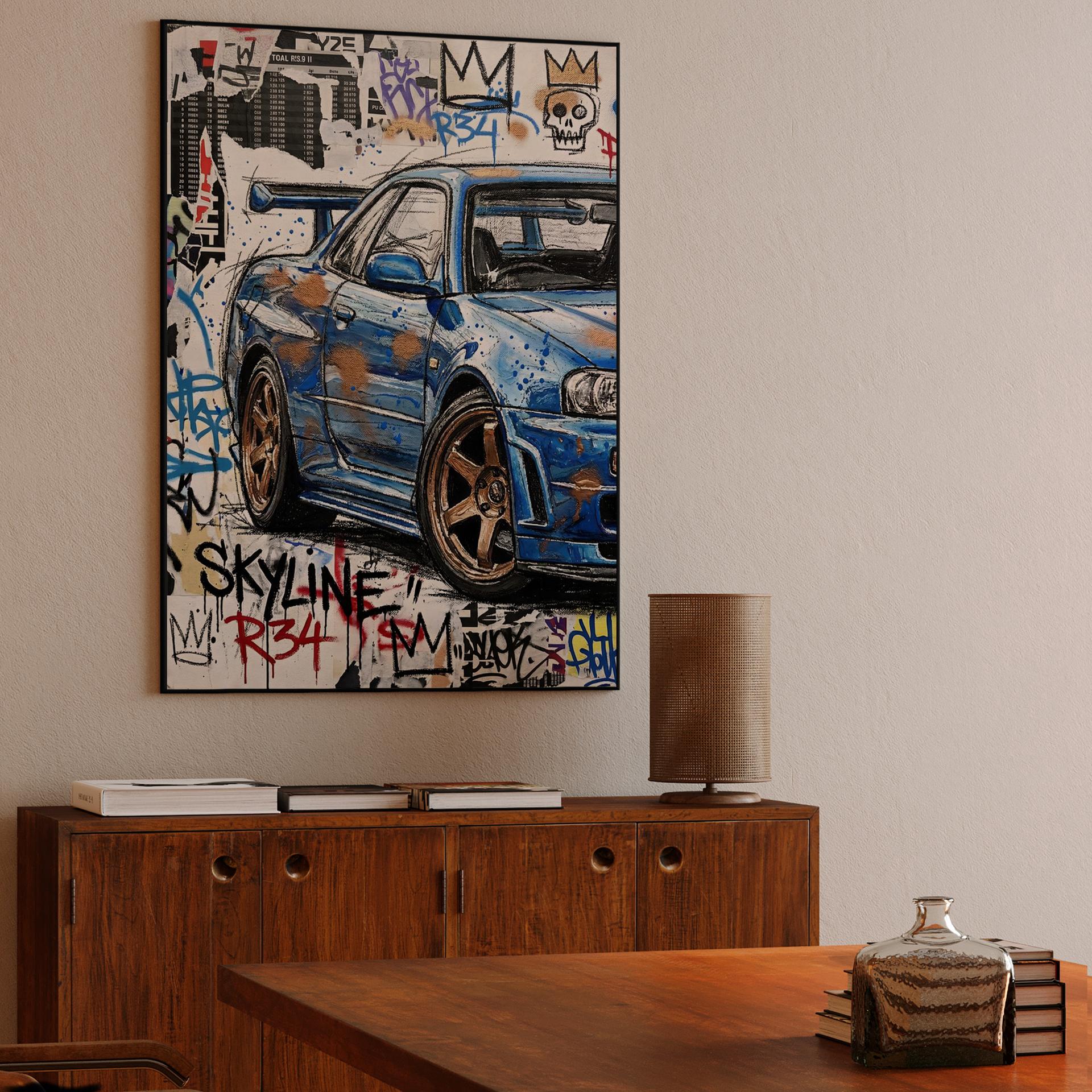 Skyline GT-R R34 Urban Expressionist Graffiti