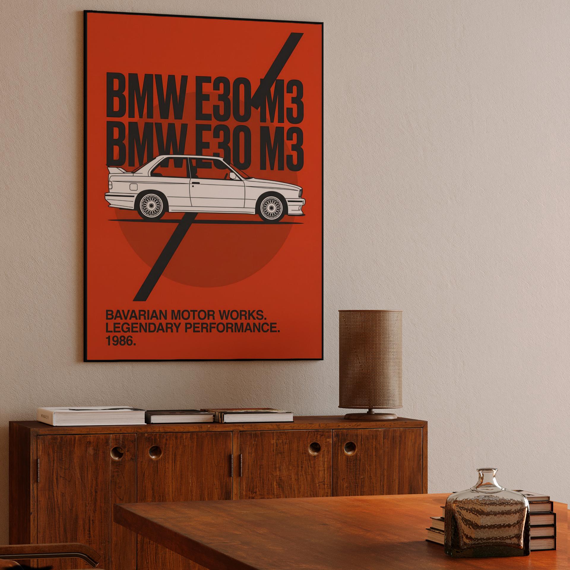 BMW E30 M3 Bold Graphic