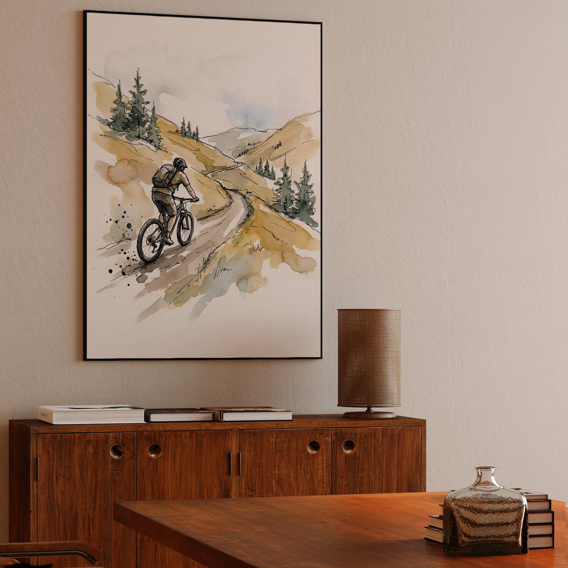 The Winding Path: A Solo Alpine Mountain Biking Journey