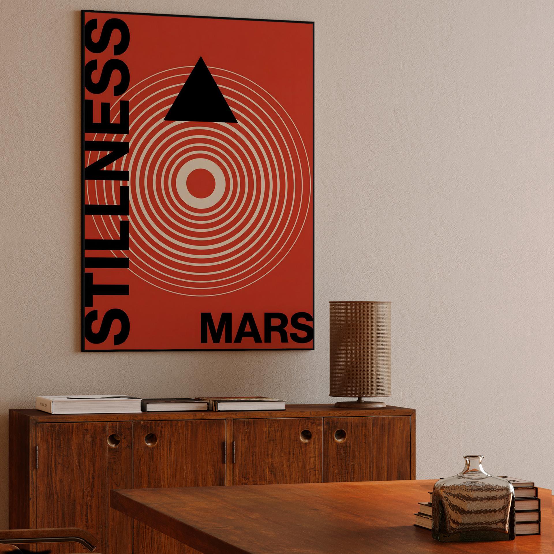 Stillness of Mars Minimalist Poster