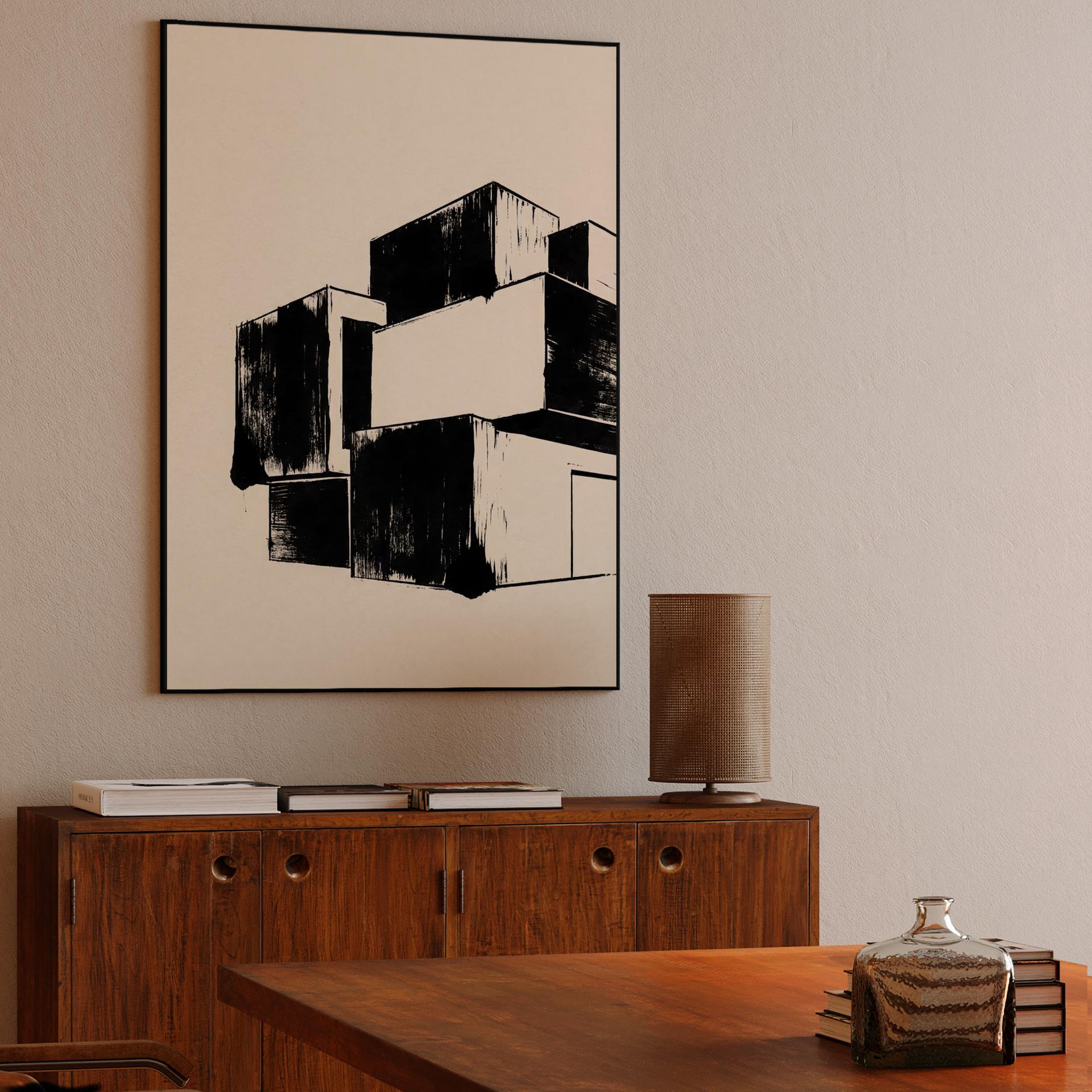 Structural Ink: Stacked Brutalism