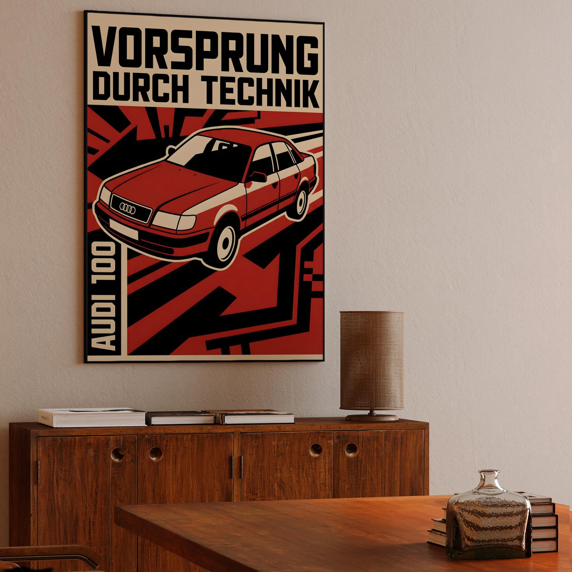 Audi 100: Constructivist Engineering Tribute