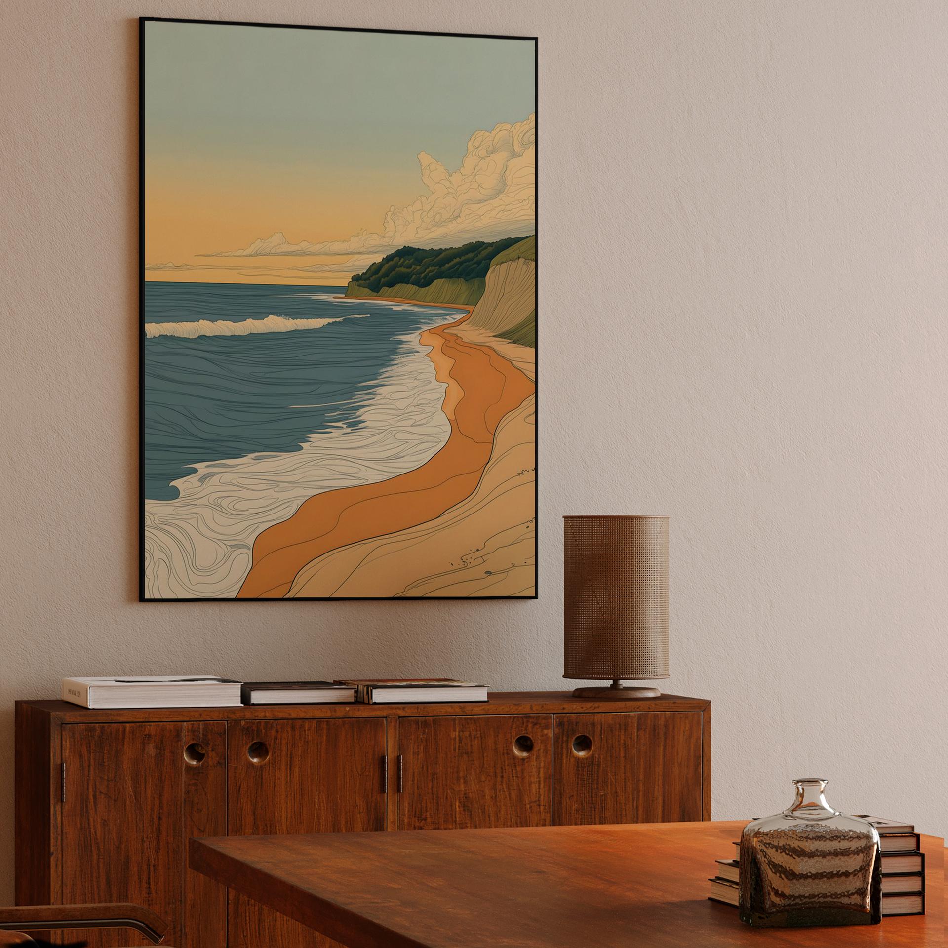 Golden Hour Coastal Cliffs