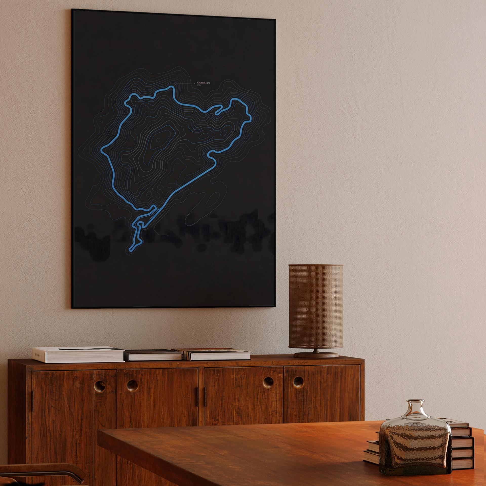 Nordschleife: Topographic Circuit Blueprint