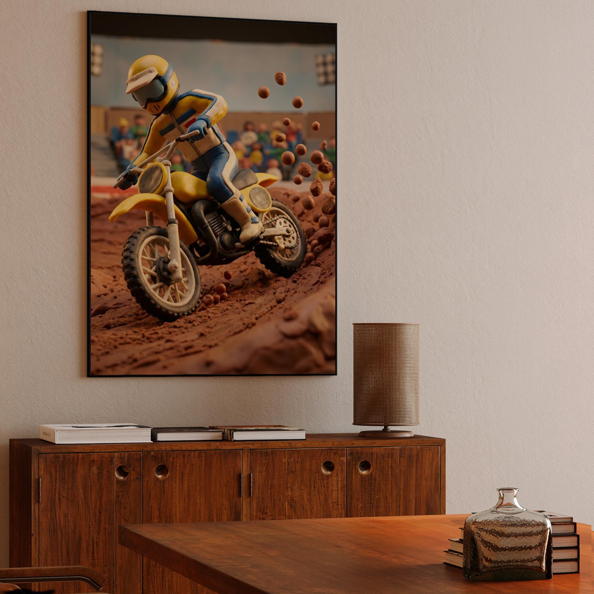 Mud and Clay: The Yellow Racer's High-Speed Berm