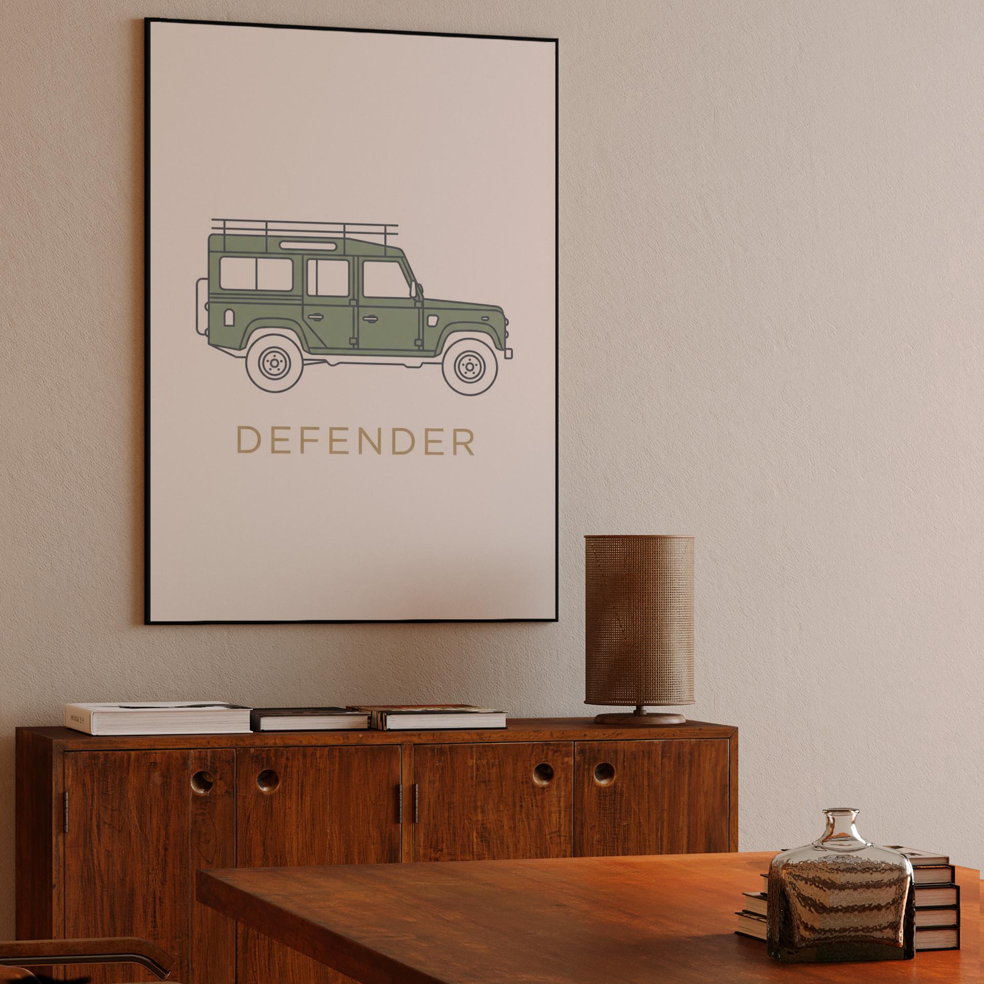 Minimalist Sage Defender 110 Illustration