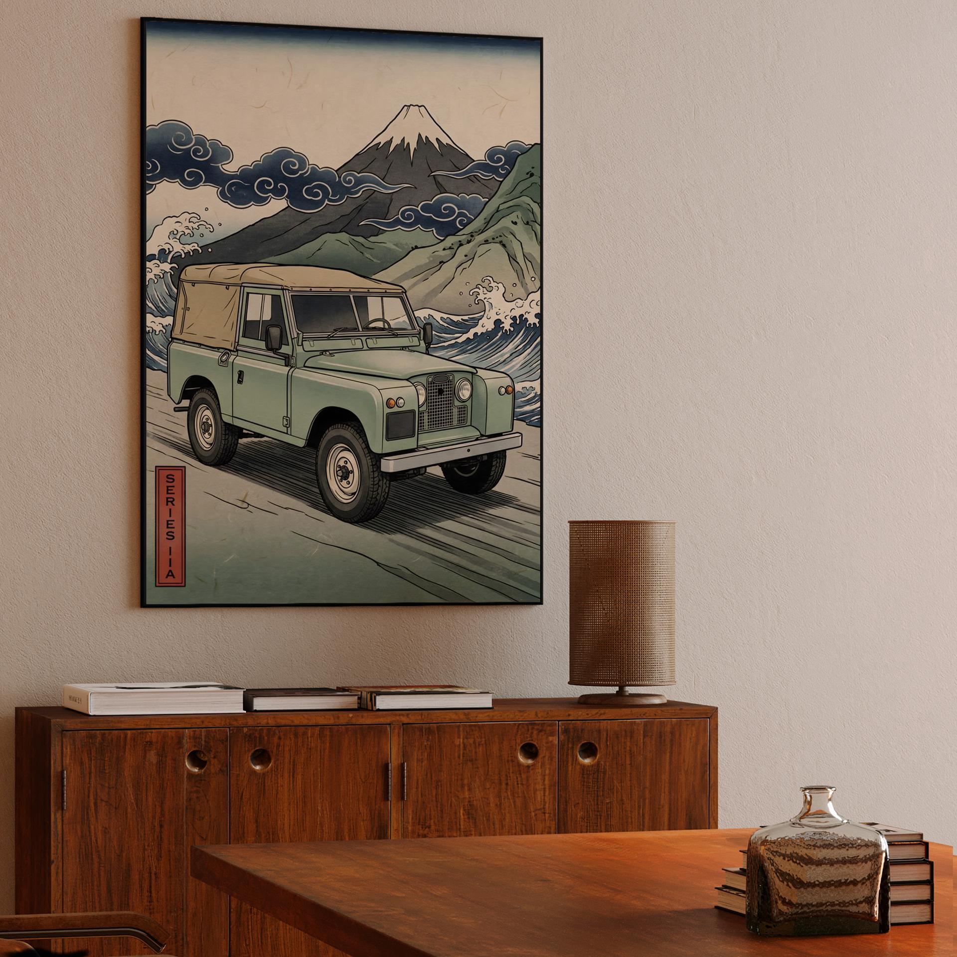 Land Rover Series IIA: Ukiyo-e Wave Rider