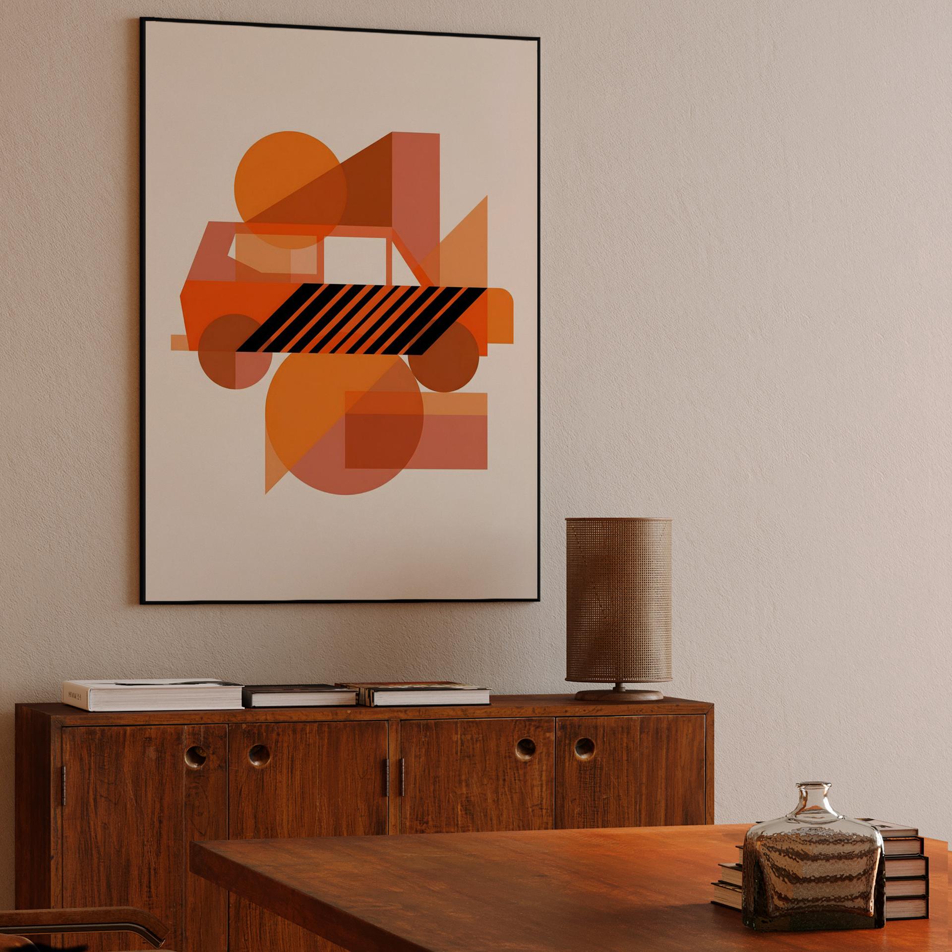 International Scout II Geometric Abstraction