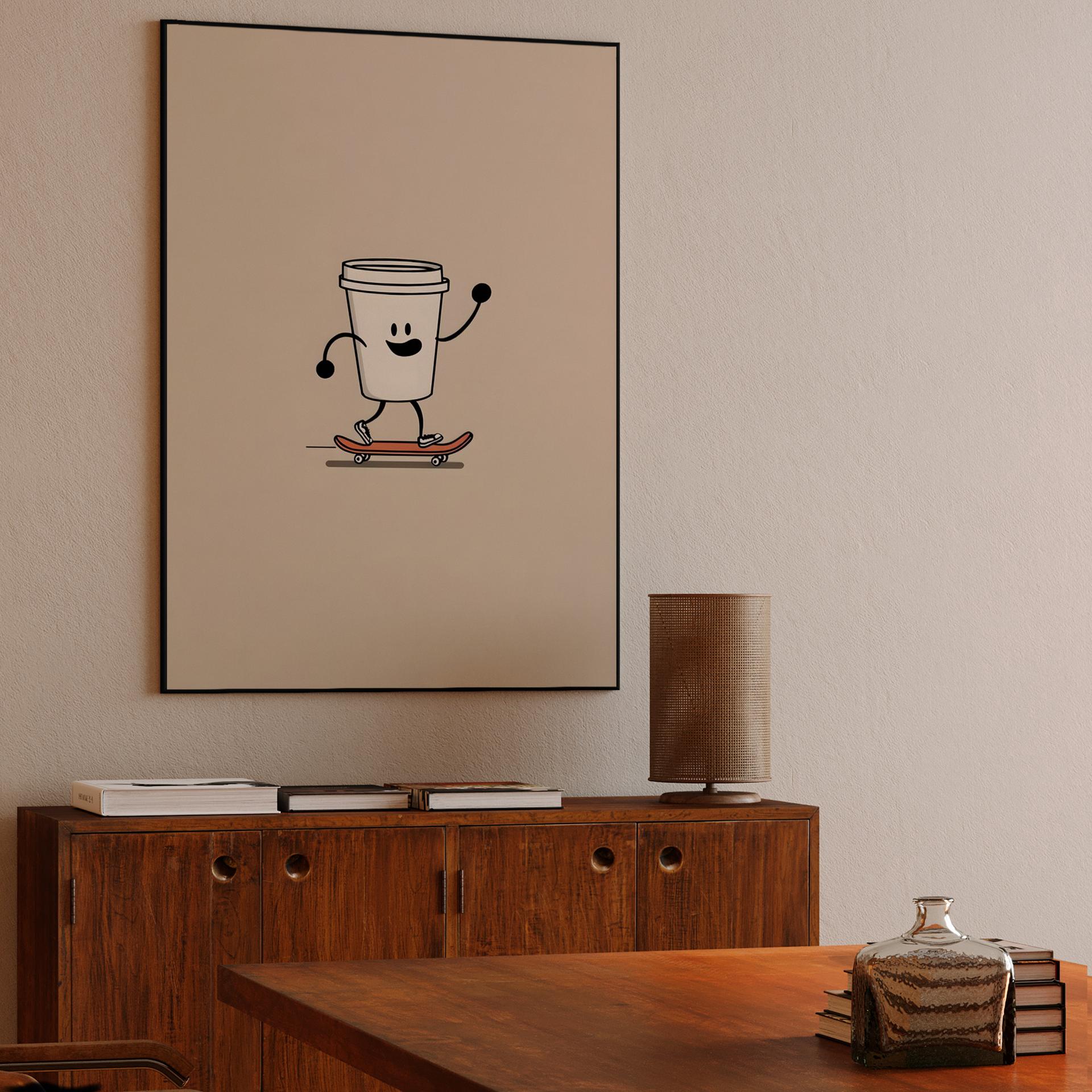 Happy Skating Coffee Cup