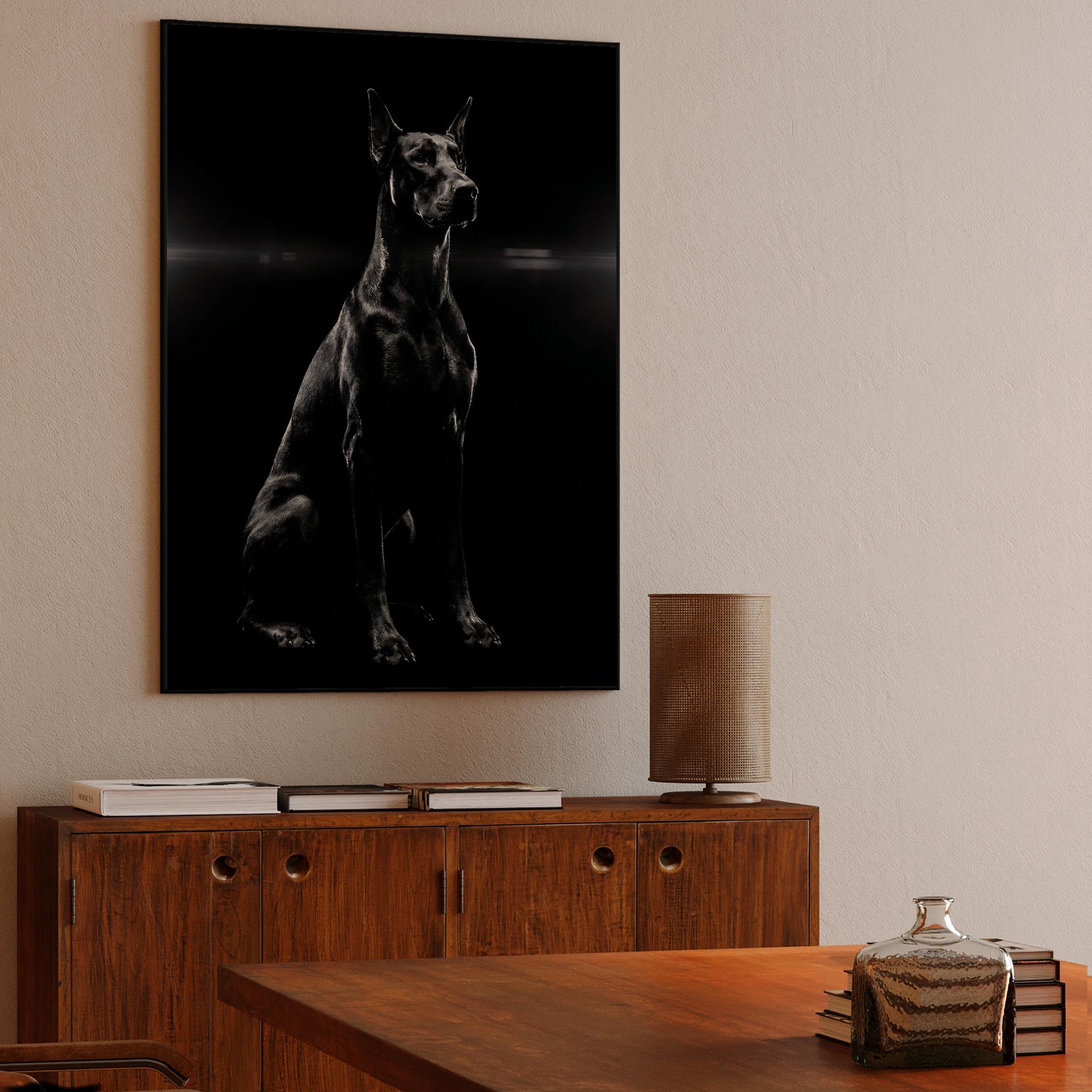 The Noble Shadow: Doberman Cinematic Portrait