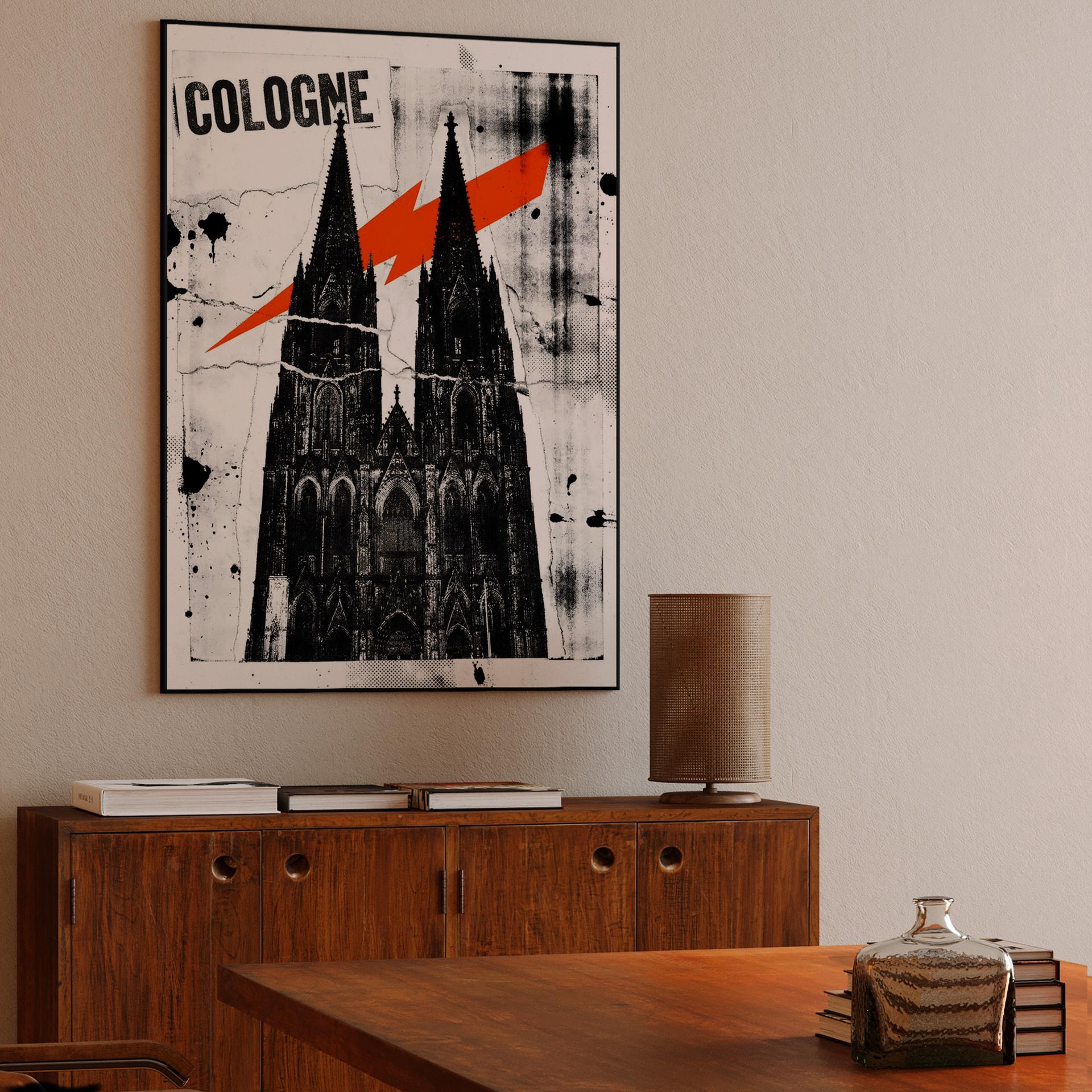 Cologne Cathedral Punk Rock Collage