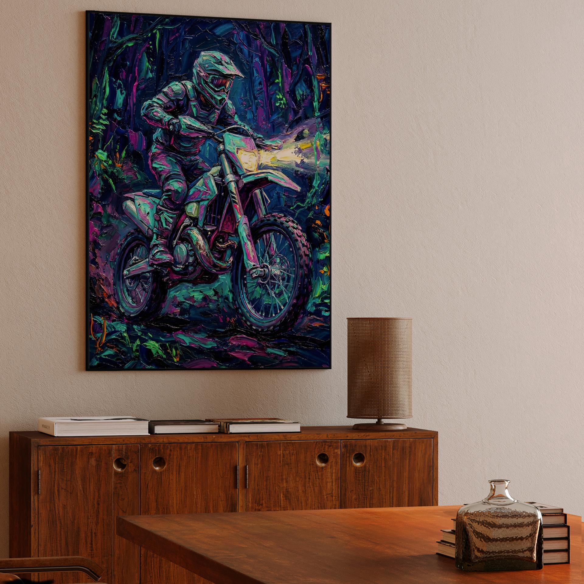 Midnight Momentum: Neon Forest Enduro