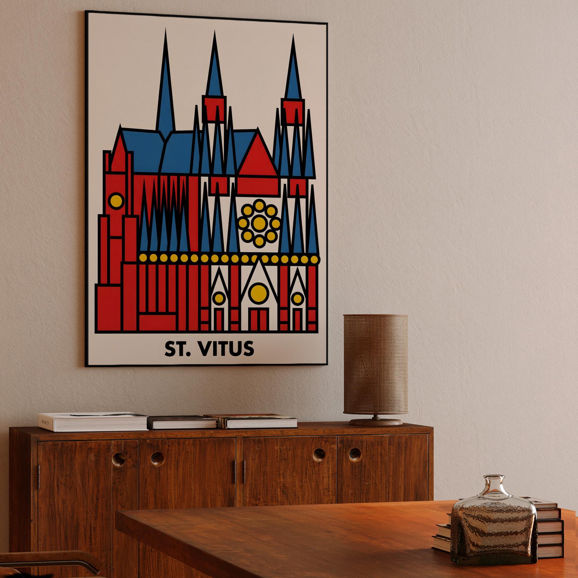 St. Vitus Cathedral Geometric Abstract